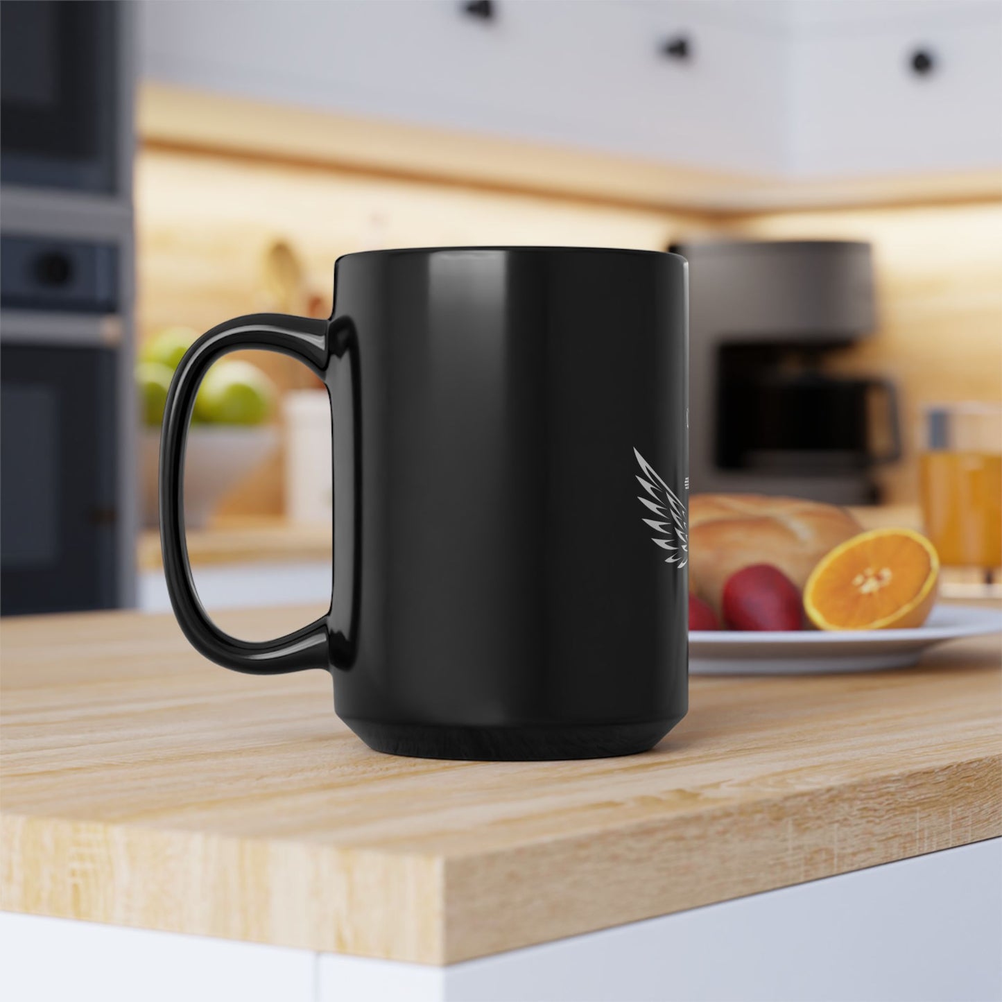 "Chosen" Inspirational Black Mug with Wings | Perfect Gift for Faith Lovers, Motivational Coffee Cup, Religious Home Decor, Christian Mug