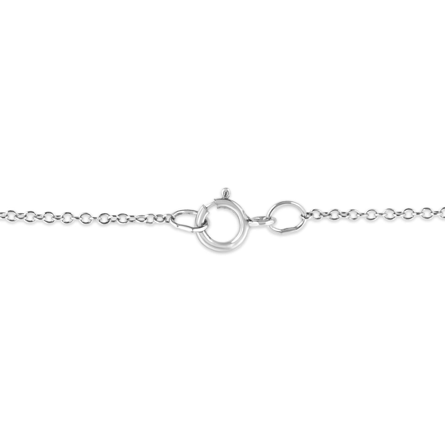 Matte Finish .925 Sterling Silver Diamond Accent Dancing Peace Sign 18" Pendant Necklace (I-J Color, I1-I2 Clarity)-4