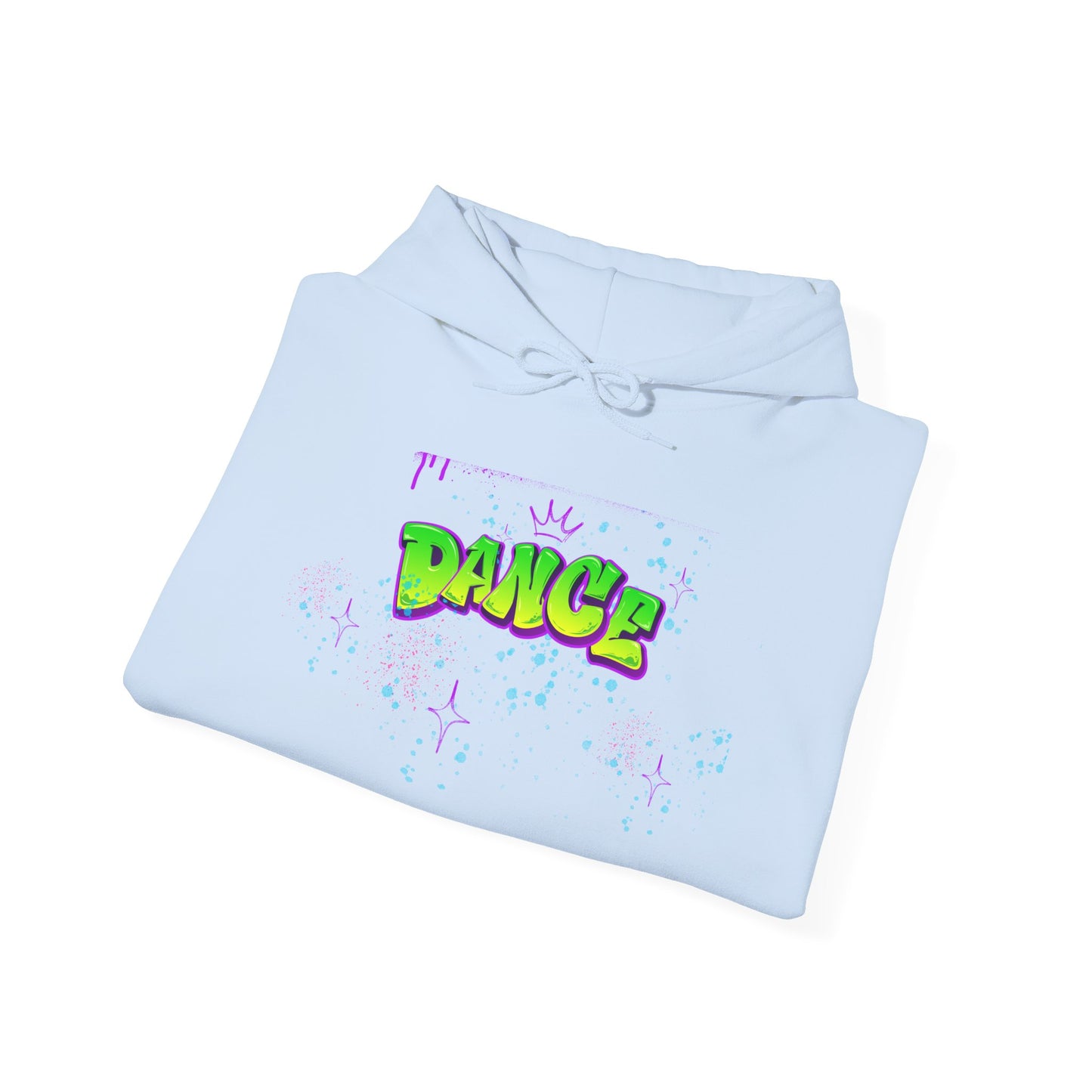 Colorful Dance Hoodie for Creative Spirits, Cozy Unisex Hooded Sweatshirt, Perfect for Parties, Dance Classes, Gifts