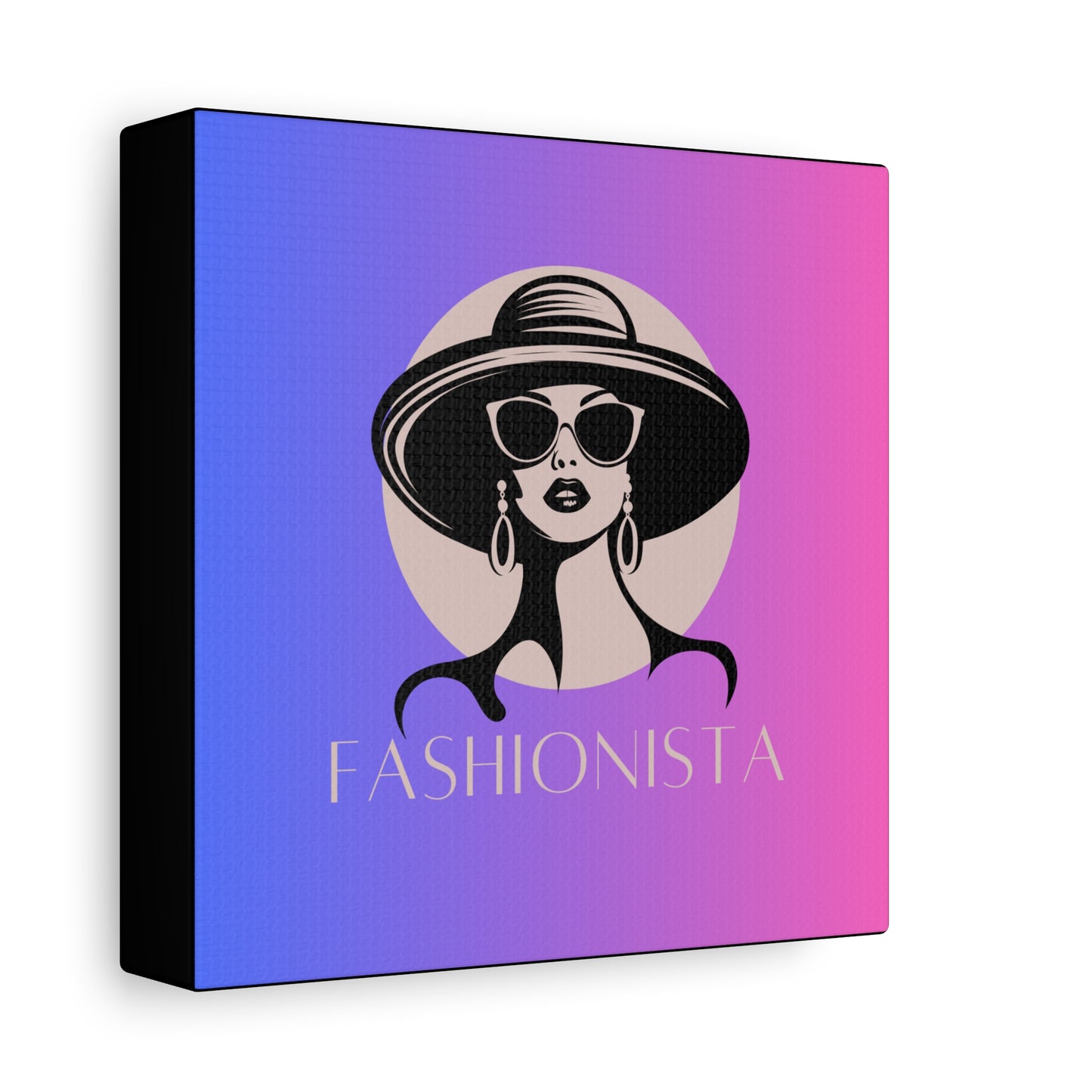 Fashionista Matte Canvas Wall Art, chic home decor, stylish gift for fashion lovers, wall decor, modern art piece, unique artwork