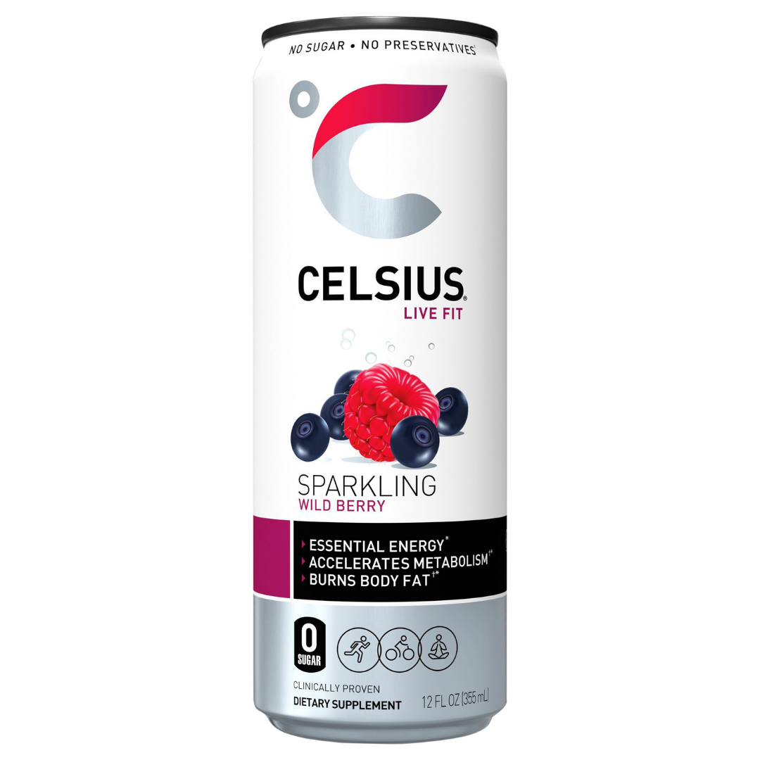 Celsius Wild Berry Sparkling Fitness Drink (12 oz)