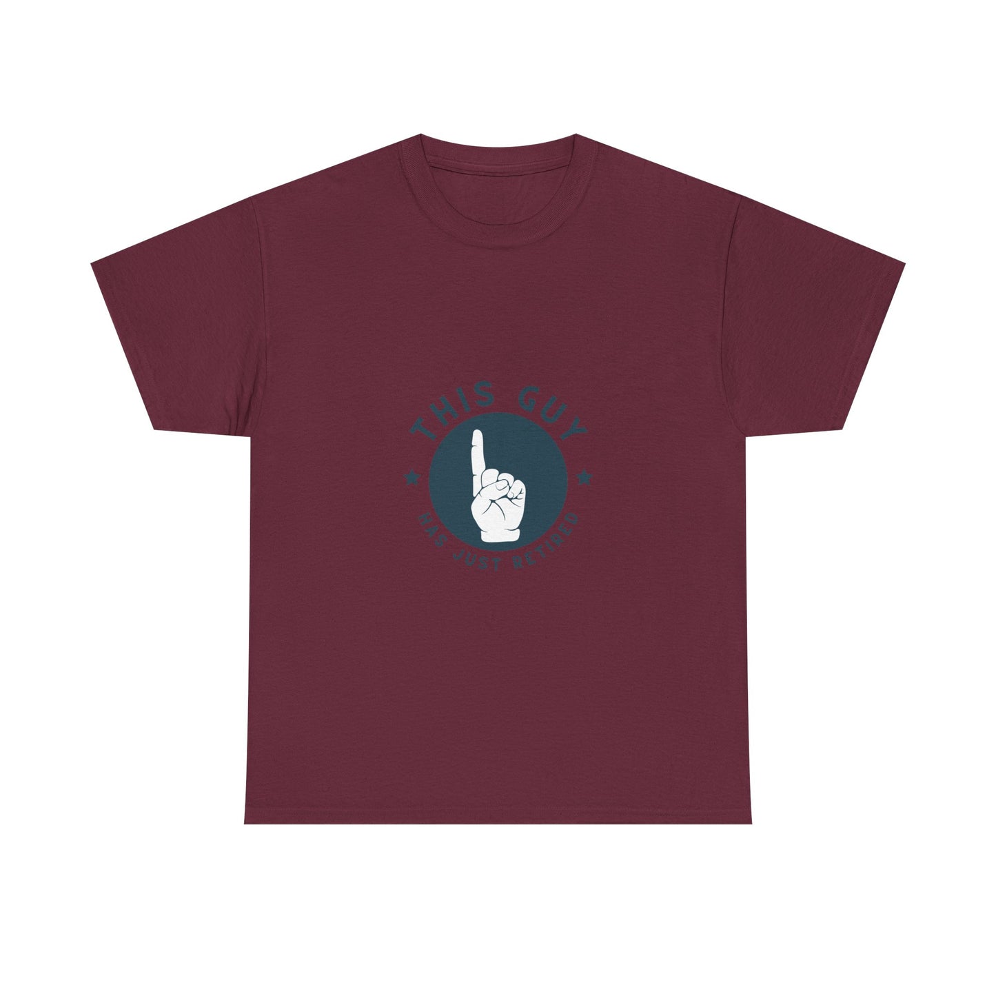 This Guy Has Just Retired Retirement Celebration Unisex Heavy Cotton Tee | Funny Gift for Retirees, Casual Wear, Retirement Party, Humor Shirt, Comfy Gift Idea