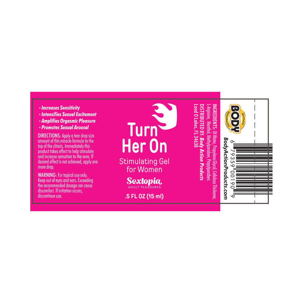 Sextopia Turn Her On Stimulating Gel For Women .5 oz. Bottle-1