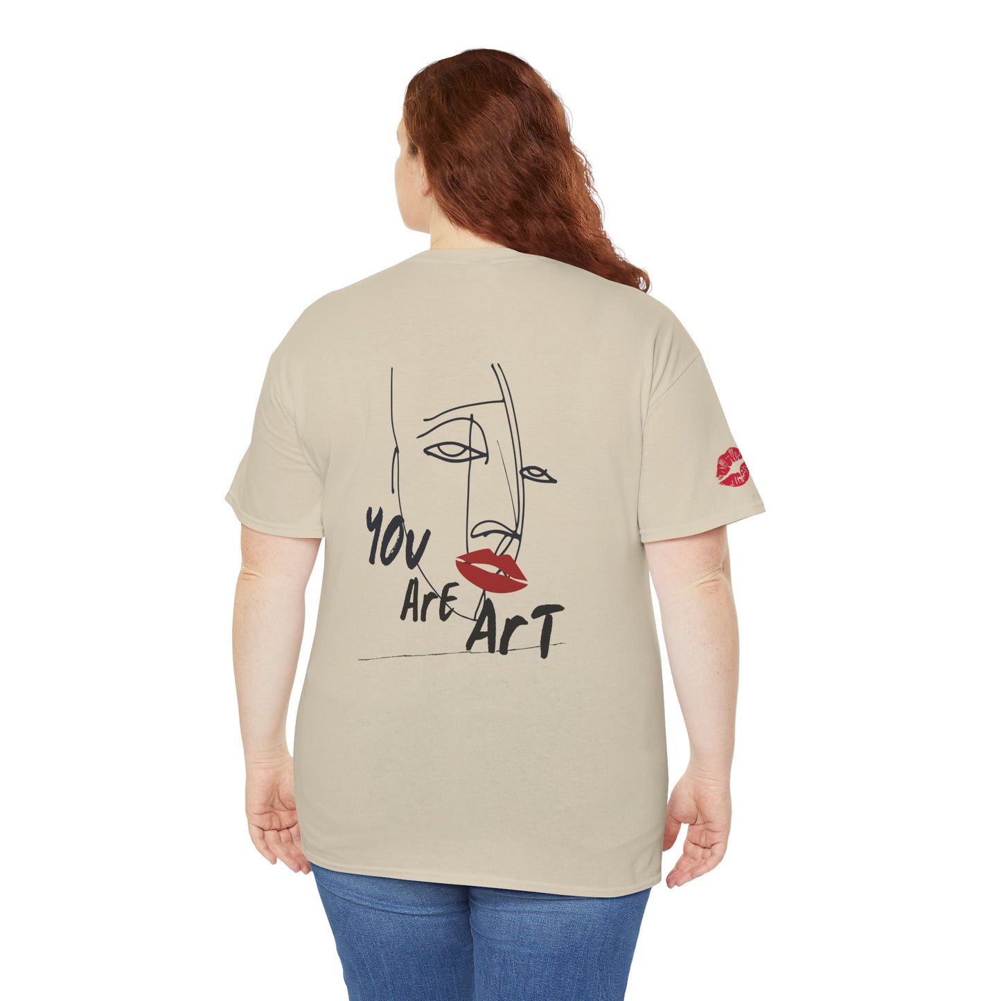 YOU ARE ART - SINGLE, TAKEN... Artistic Unisex Cotton Tee with Heartfelt Prints, Casual Wear, Gift for Artists, Streetwear, Inspirational Fashion