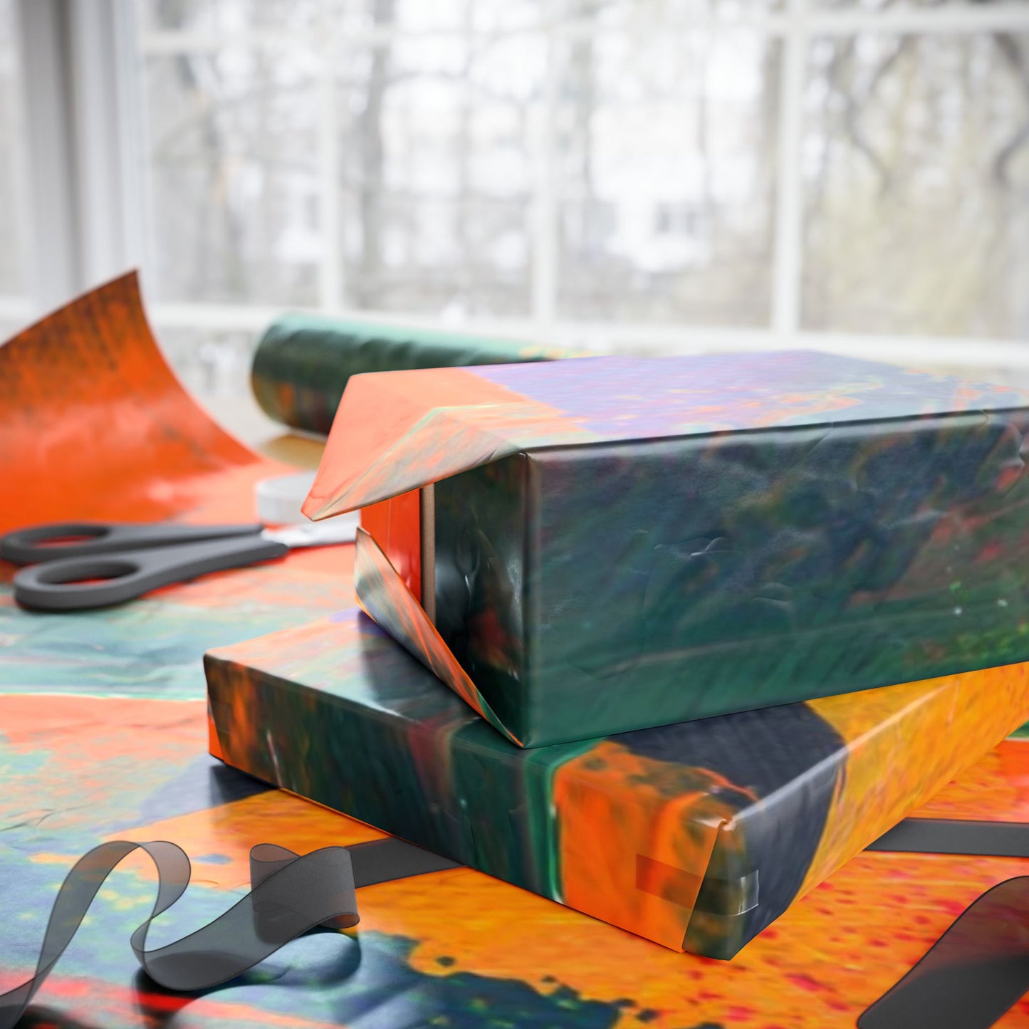 Vibrant Gift Wrap Paper for All Occasions, Colorful Wrapping Rolls for Birthdays, Holidays, DIY Projects, Eco-Friendly Gift Wrapping