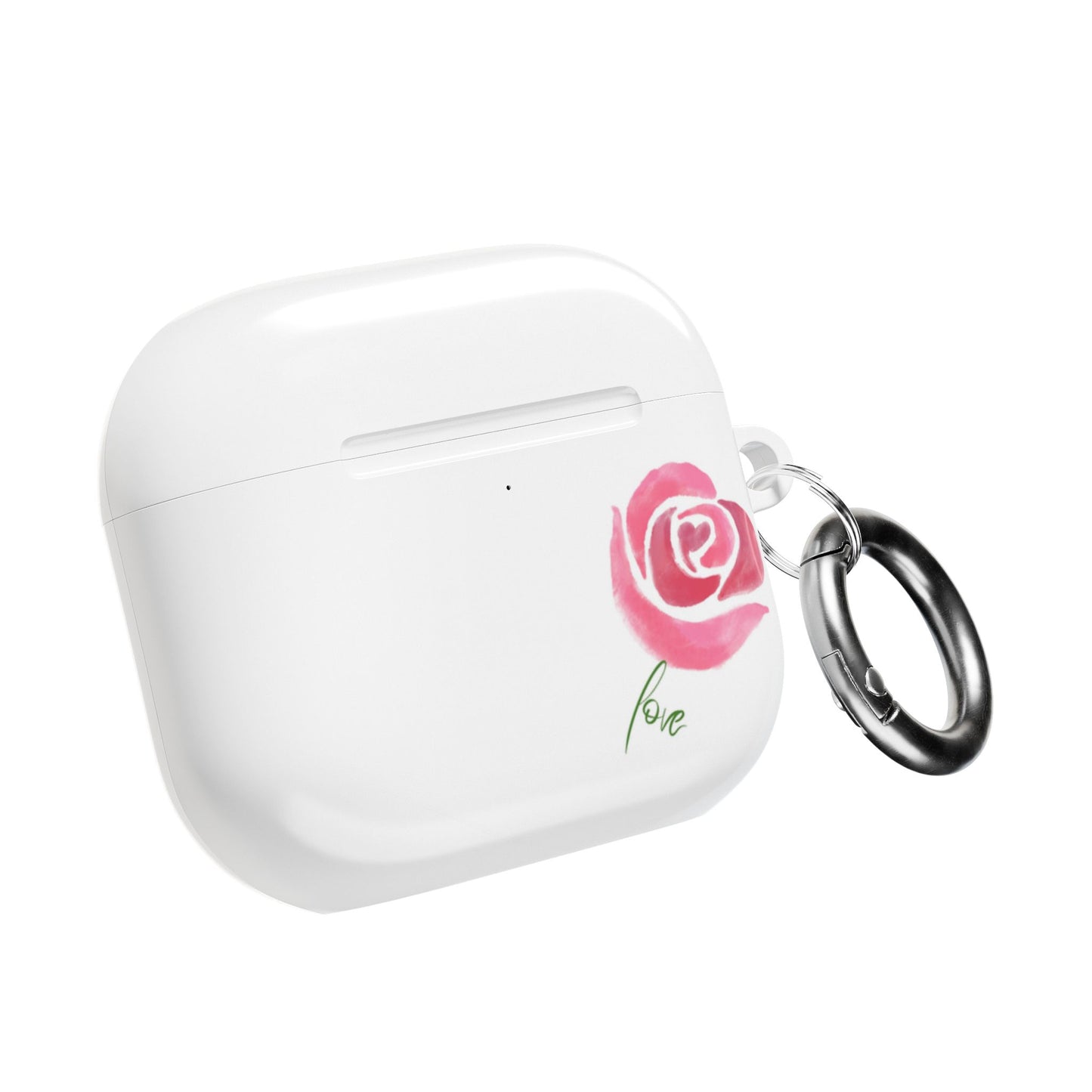 Romantic Rose AirPod Case - Cute Floral Design, Gift for Her, Valentine's Day Present, Trendy Accessory, Love Theme