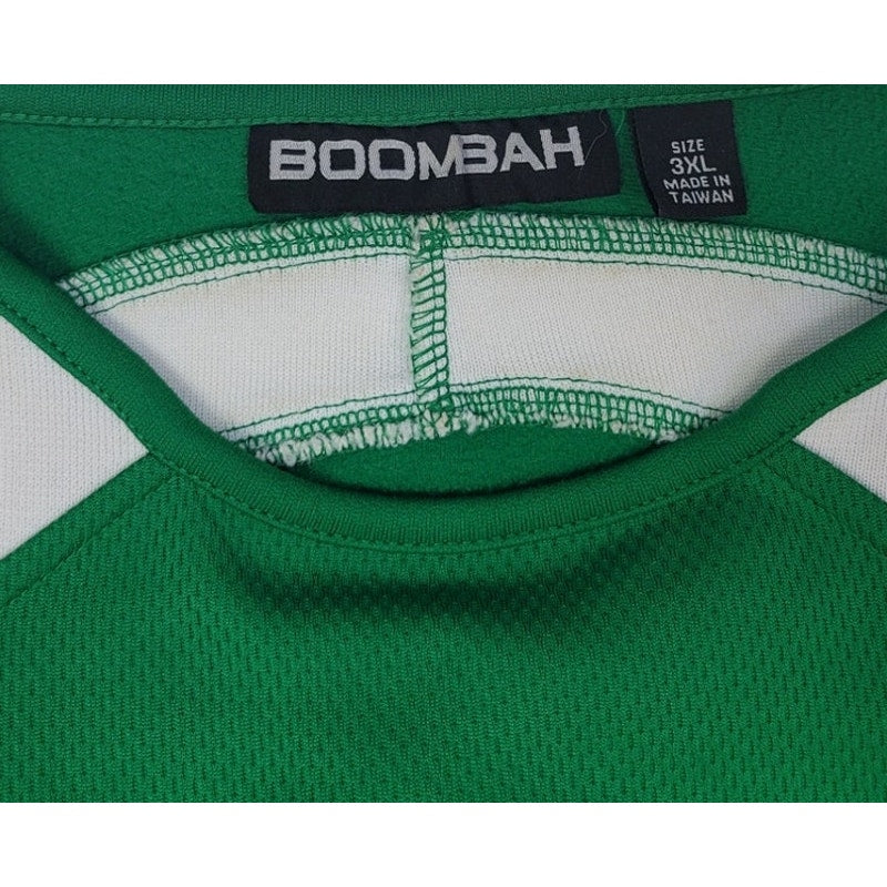 Boombah Mens 3XL Green 100% Polyester Long Sleeve Crew Neck Lined Jersey