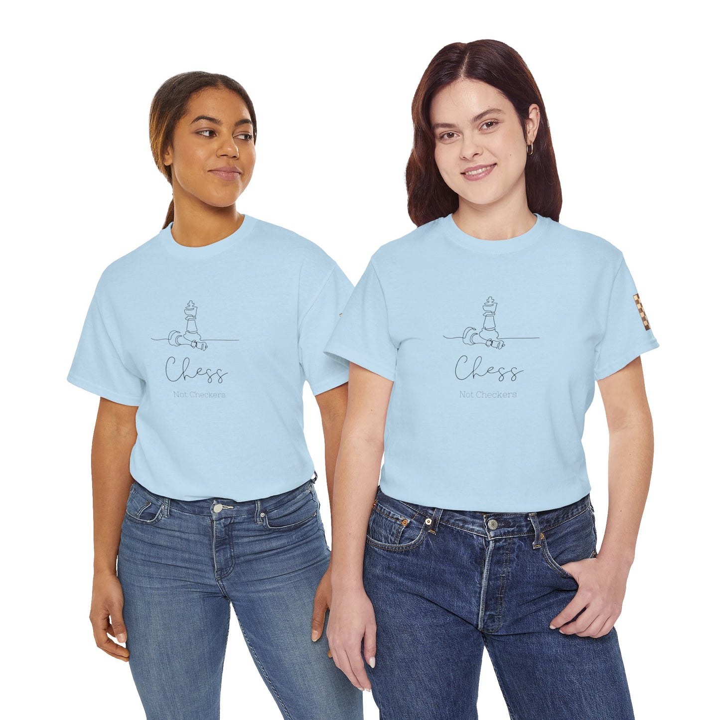 Chess Not Checkers Unisex Tee - Ethically Grown 100% Cotton - GILDAN