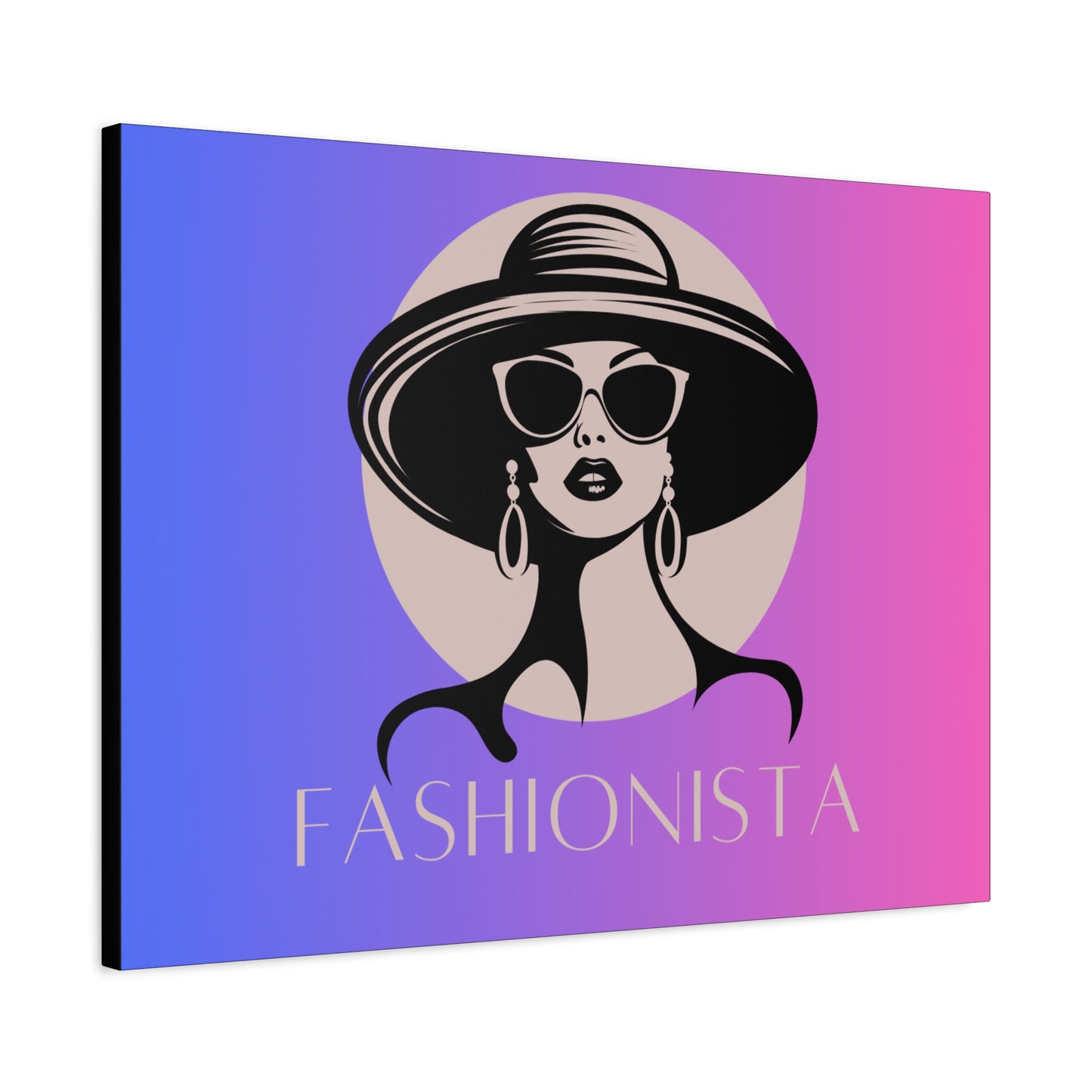 Fashionista Matte Canvas Wall Art, chic home decor, stylish gift for fashion lovers, wall decor, modern art piece, unique artwork