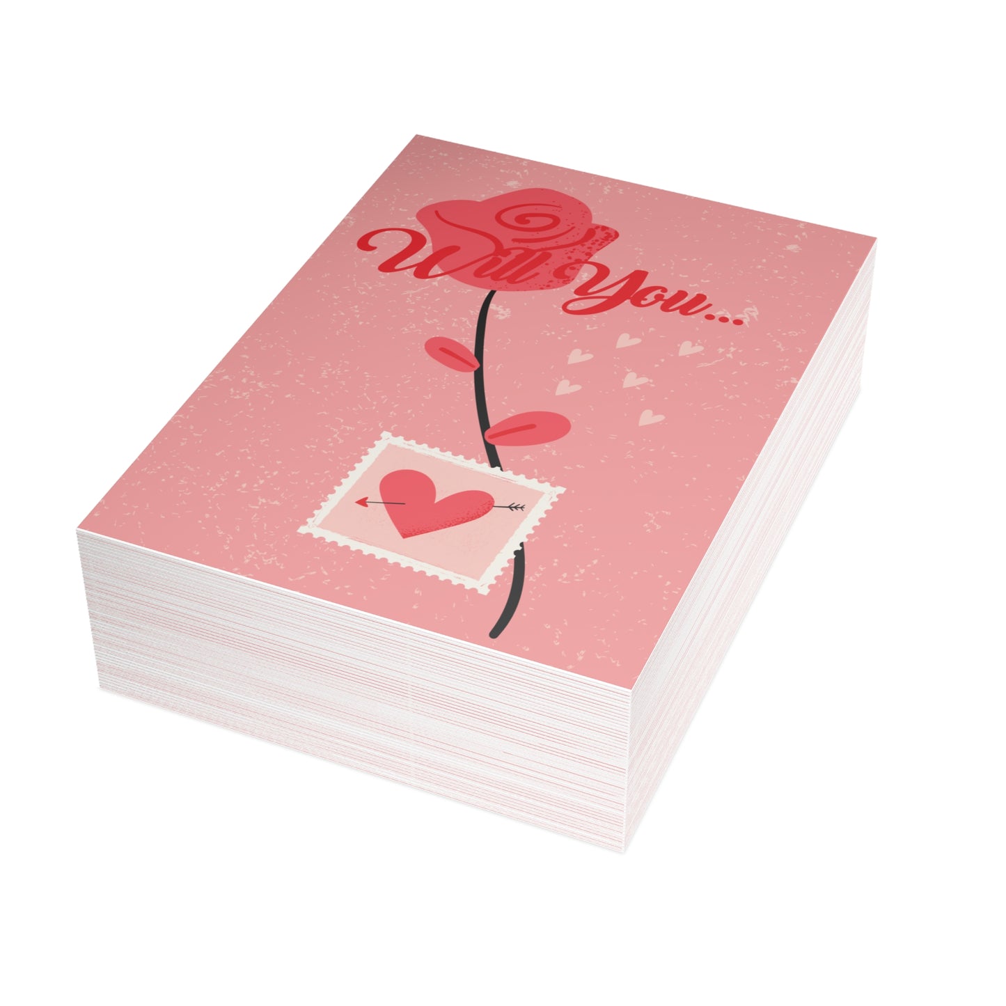 Romantic Greeting Cards, Valentine's Day Cards, Love Note Cards, Anniversary Cards, Elegant Card Set