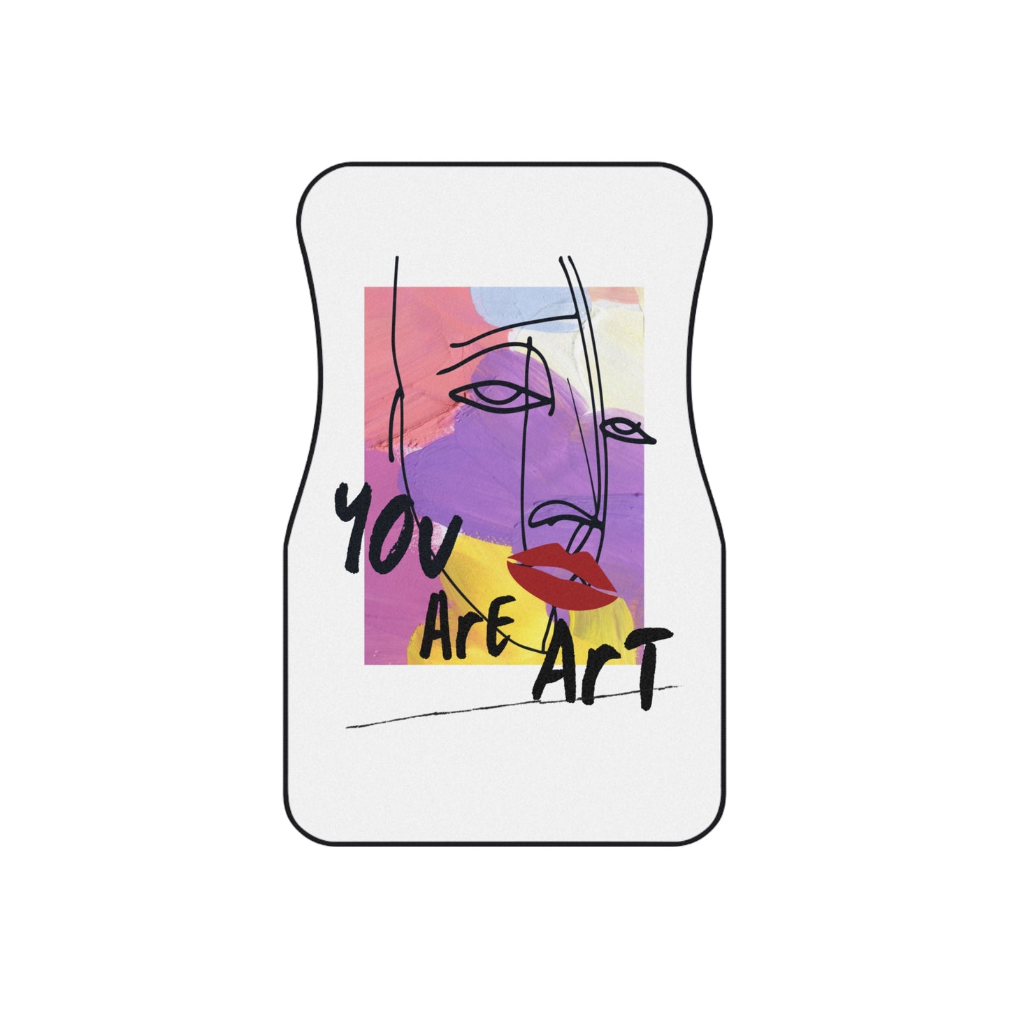 Artistic Car Mats Set - You Are Art Design, Custom Floor Mats, Gift for Art Lovers, Unique Vehicle Accessories