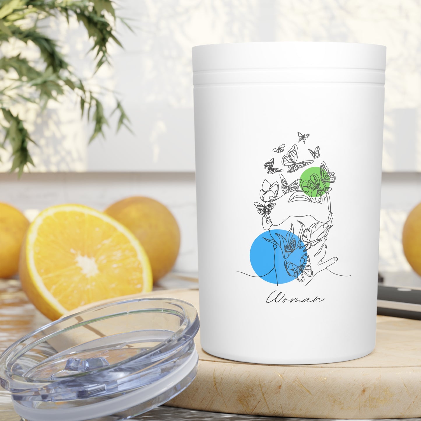 Butterfly & Hummingbird Vacuum Tumbler | Stylish Reusable Coffee Cup for Nature Lovers, Eco-Friendly Gift, Travel Mug, Personalized