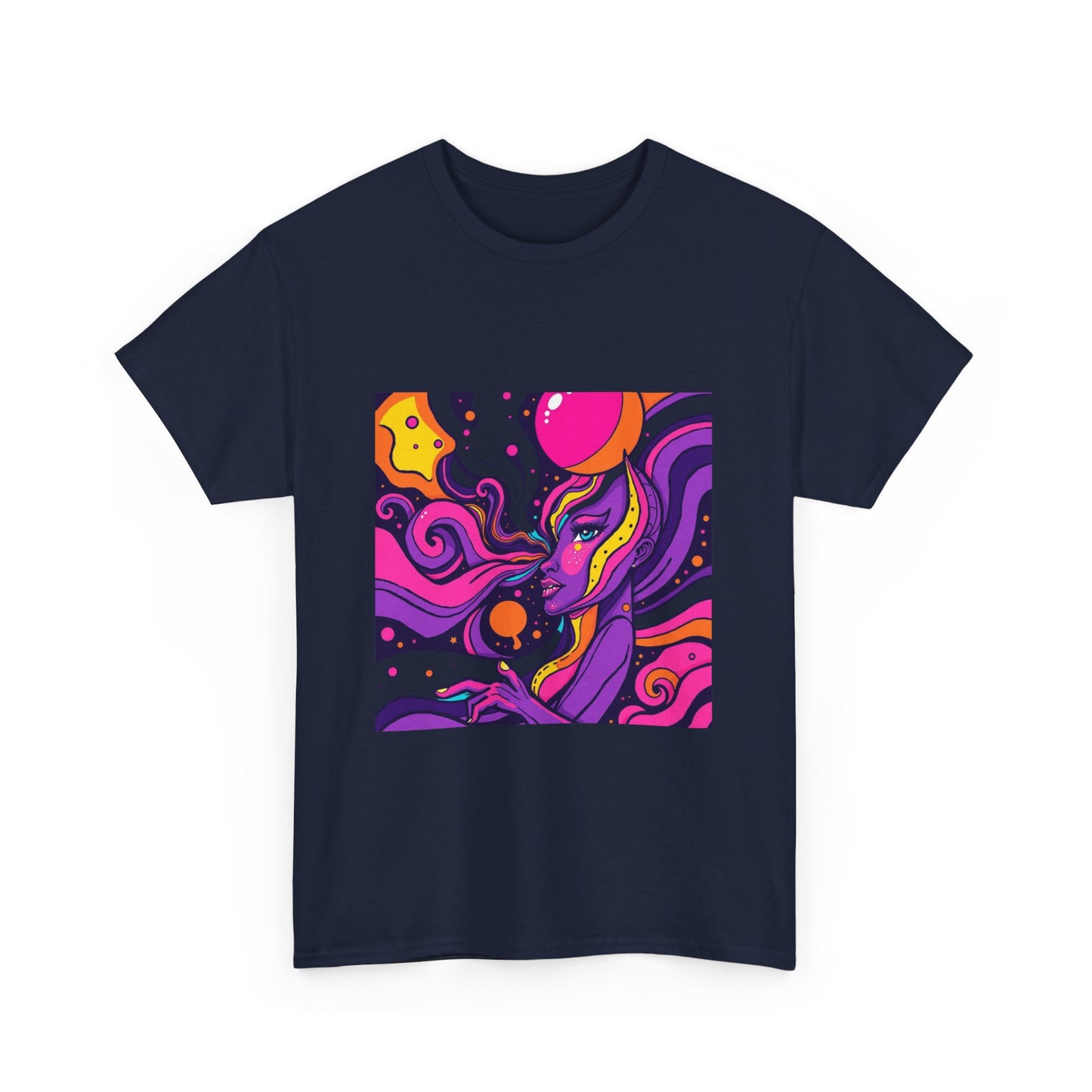 Vibrant Psychedelic Art Tee, Bohemian Graphic T-Shirt, Unisex Cotton Tee, Fashionable Casual Wear, Perfect Gift for Art Lovers