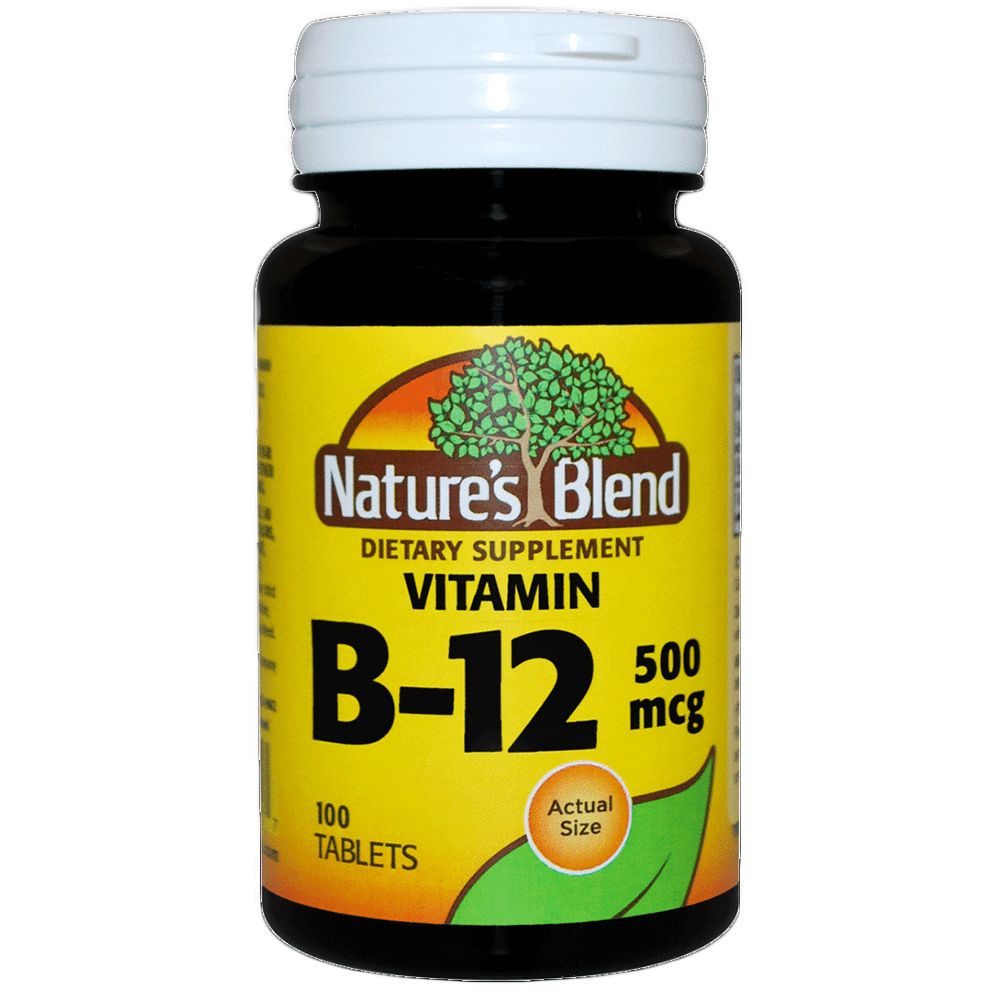 Nature's Blend Vitamin B12 500 Mcg Tablets