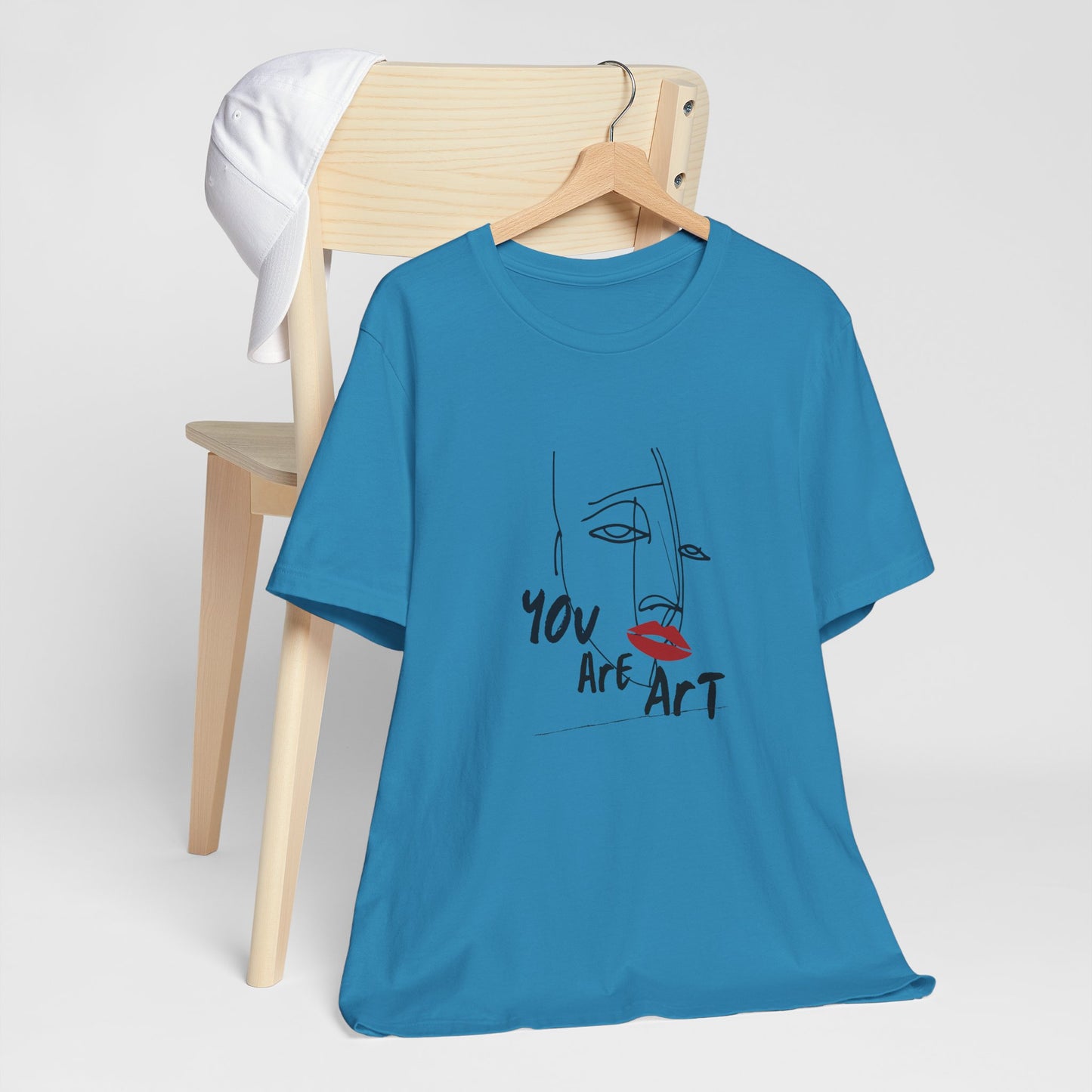 Artistic Expression Unisex Tee - You Are Art, Creative Gift, Casual Wear, Modern Design, Art Lover's Shirt