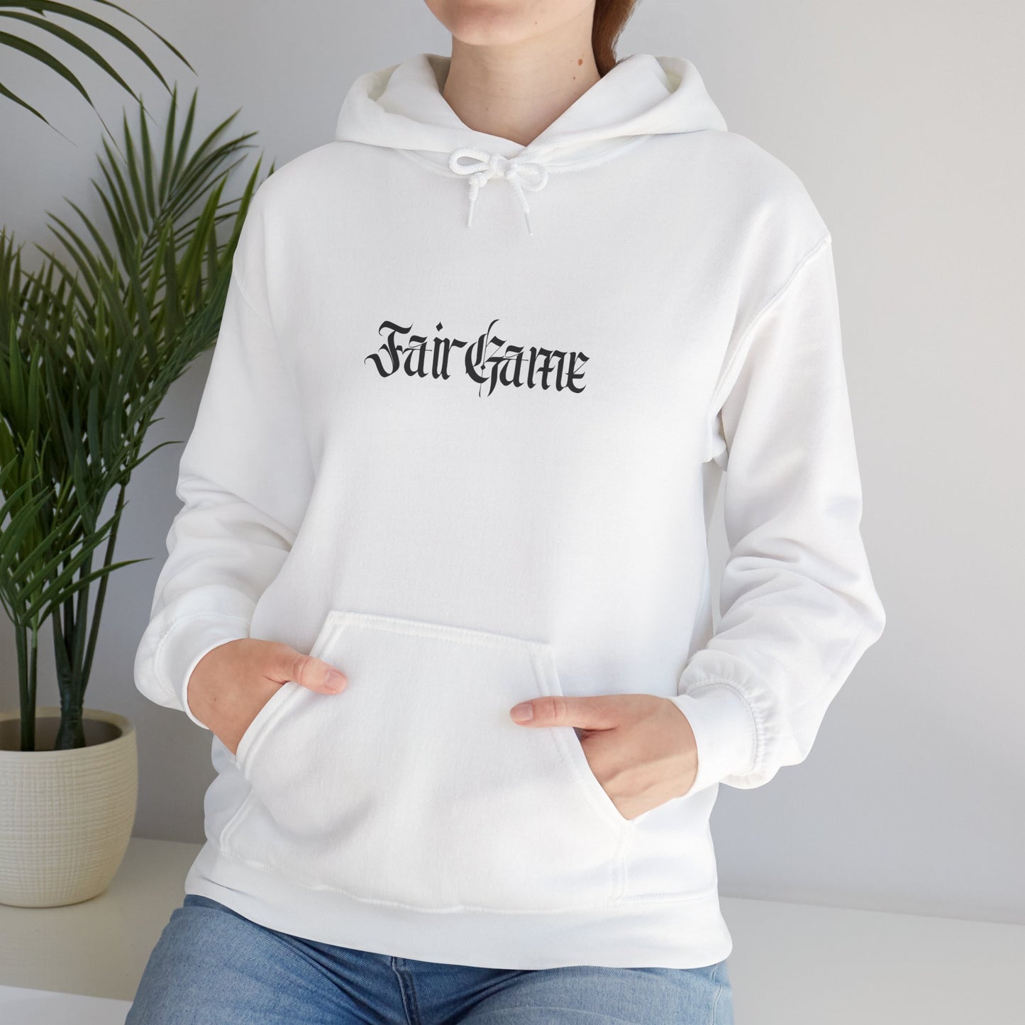 Fair Game Unisex Heavy Blend Hoodie, Cozy Sweatshirt, Casual Lounge Wear, Gift for Gamers, Comfortable Street Style