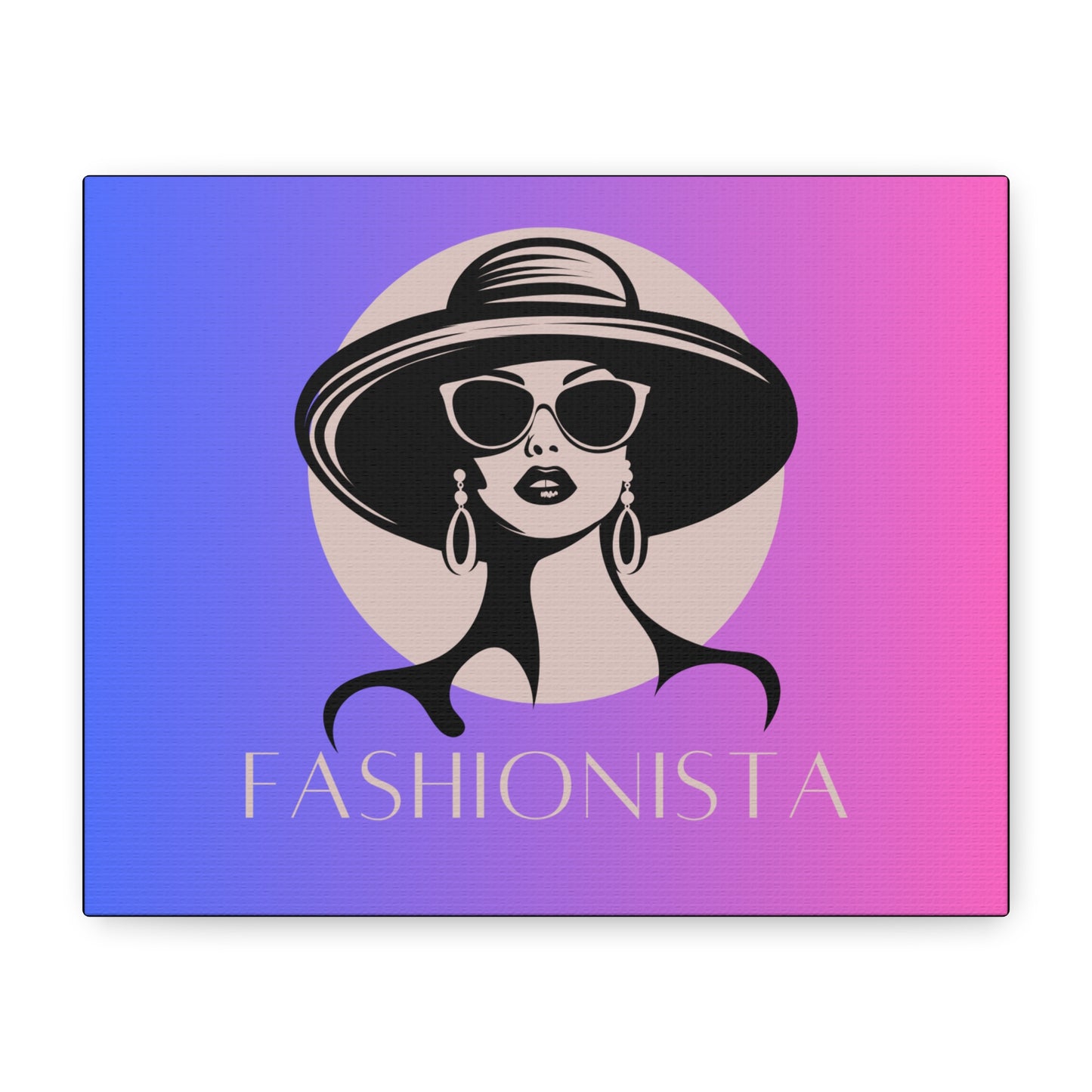 Fashionista Matte Canvas Wall Art, chic home decor, stylish gift for fashion lovers, wall decor, modern art piece, unique artwork
