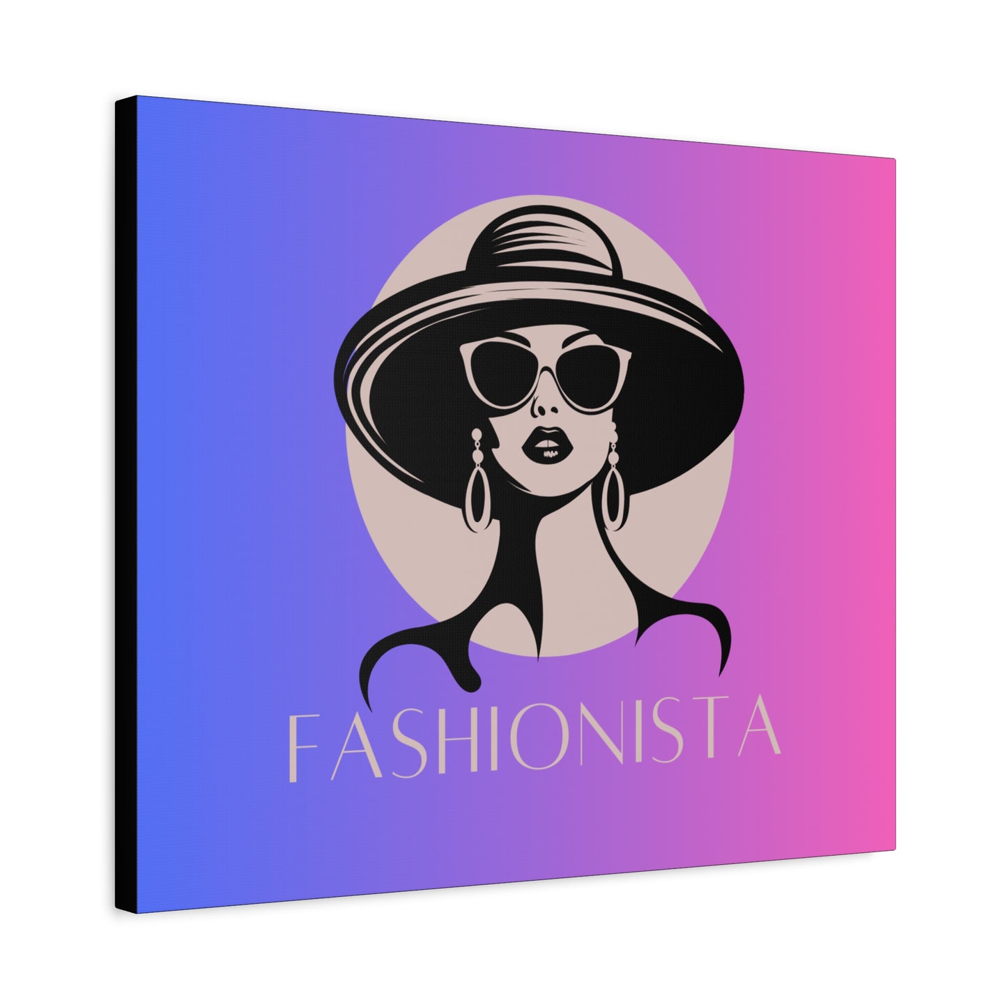 Fashionista Matte Canvas Wall Art, chic home decor, stylish gift for fashion lovers, wall decor, modern art piece, unique artwork