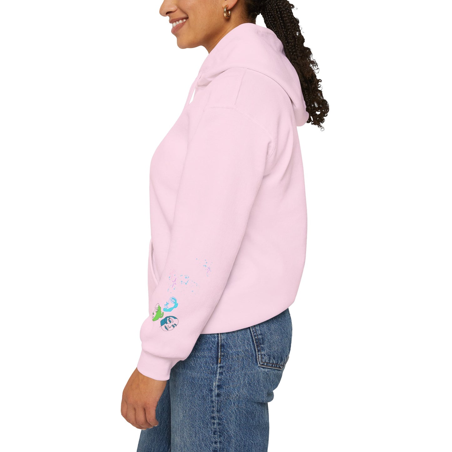 Colorful Dance Hoodie for Creative Spirits, Cozy Unisex Hooded Sweatshirt, Perfect for Parties, Dance Classes, Gifts