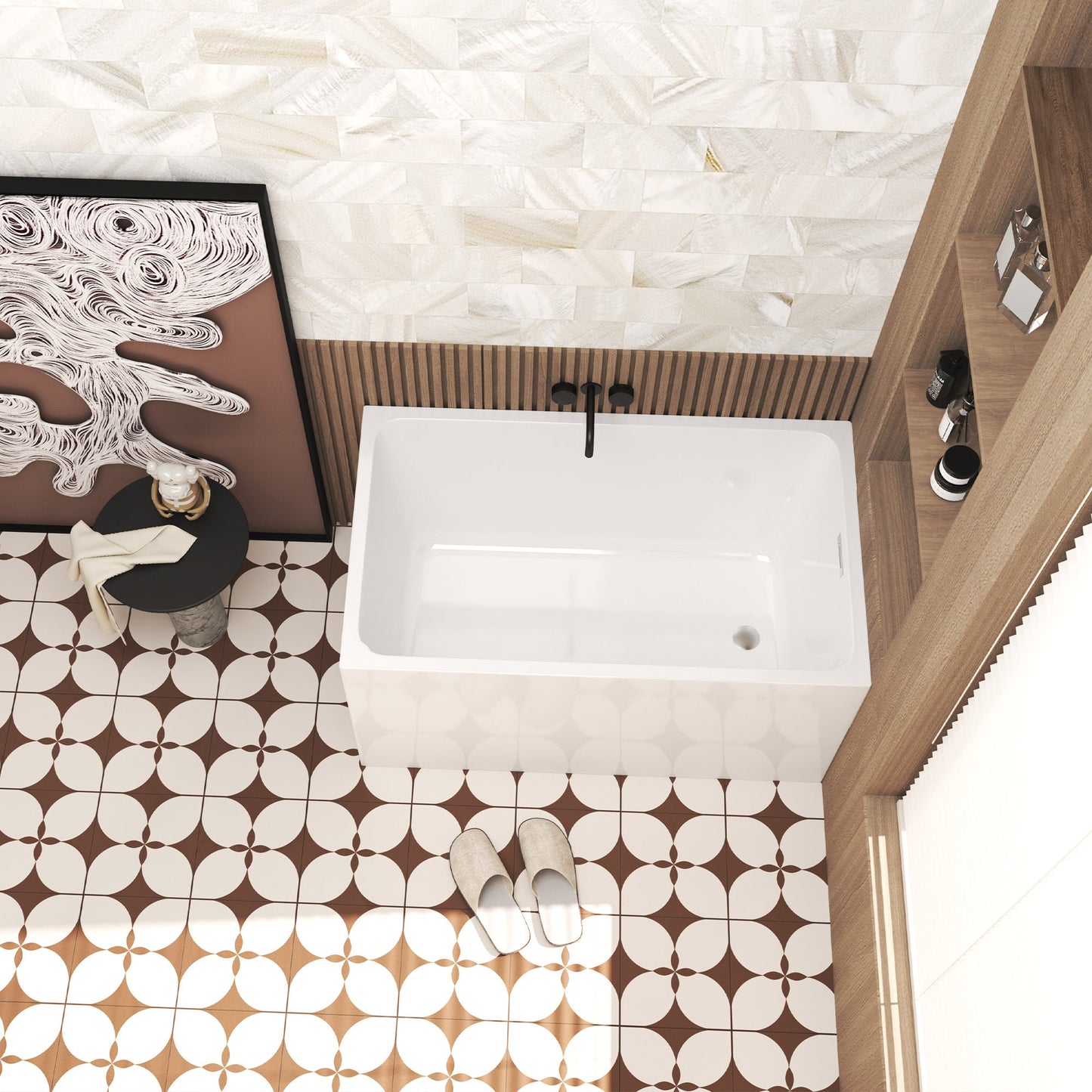 47" Acrylic Freestanding Bathtub