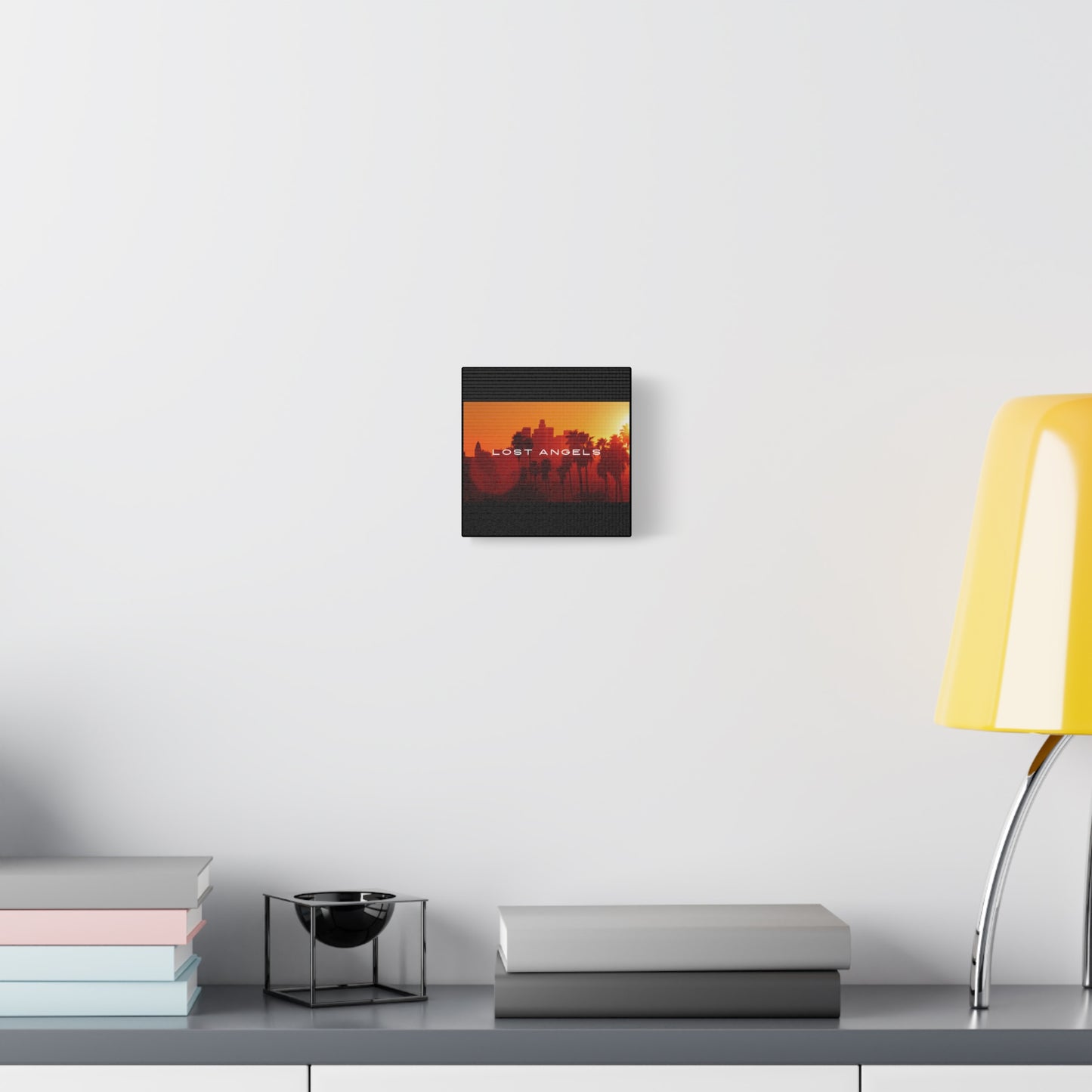 Lost Angels Wall Art Canvas | Sunset Cityscape Print, Home Decor, Gift for Art Lovers, Modern Living Room, California Vibe