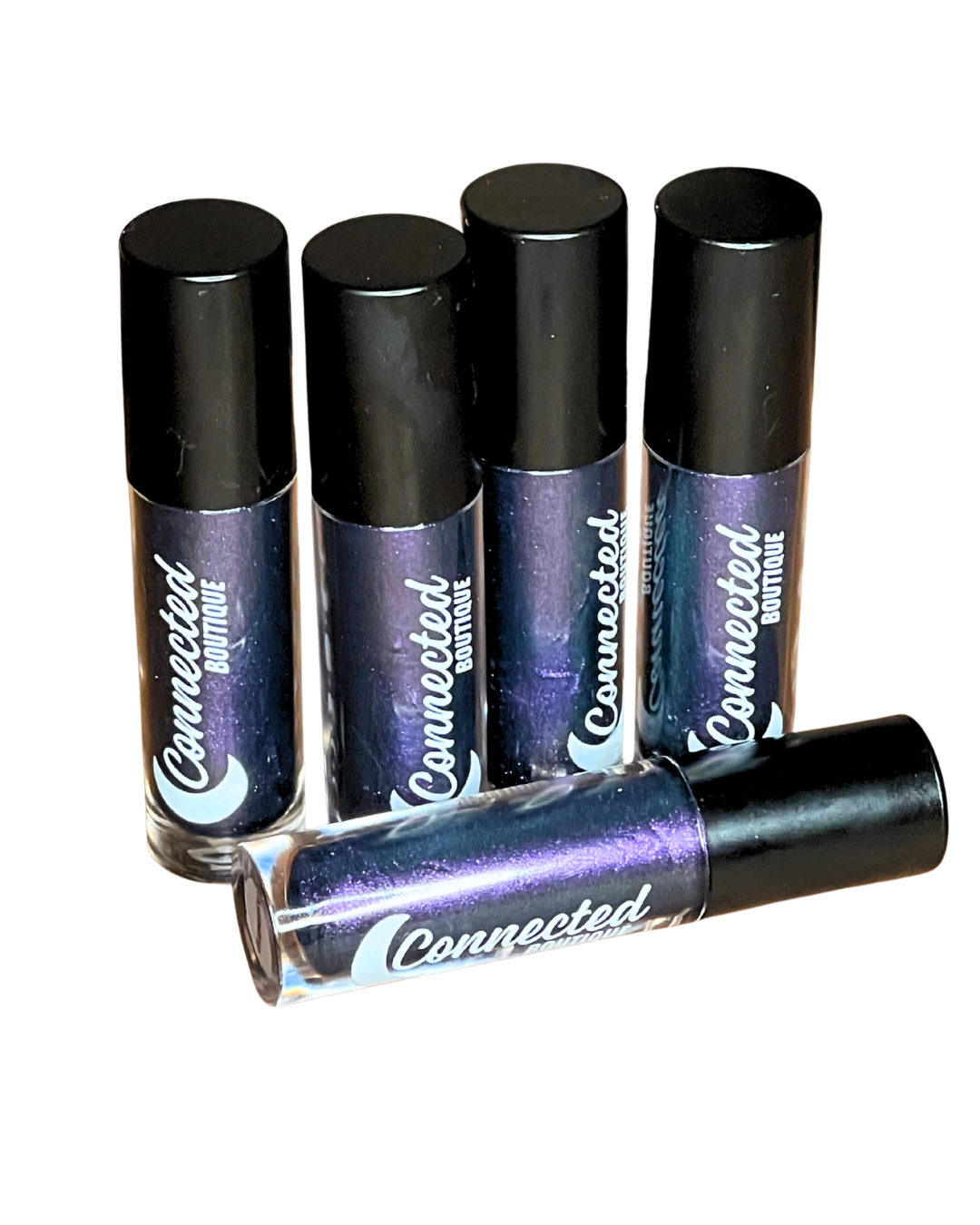Astradrip duochrome lipgloss purple blue green shift with apple scent-3
