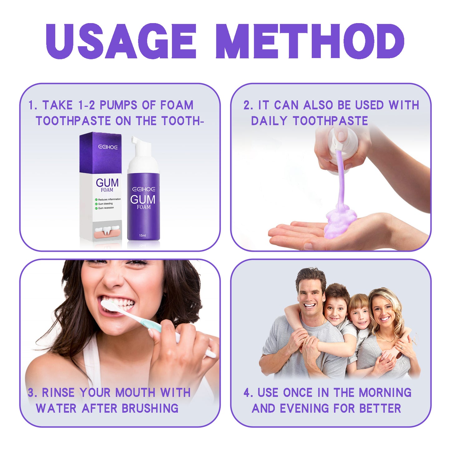 Gum Foam Mousse, Care Gums Clean Teeth Protect Teeth Mousse Toothpaste