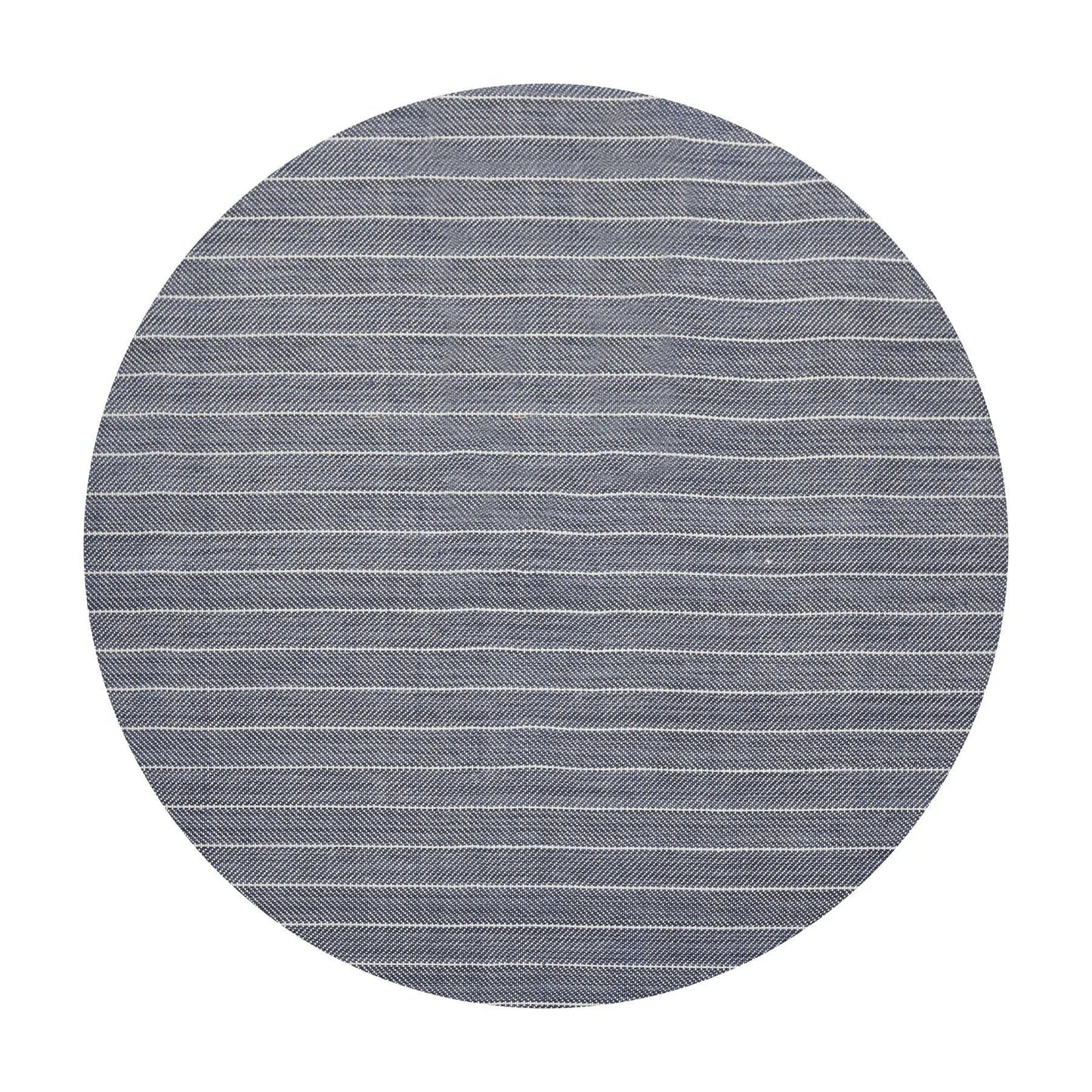 LoomBloom Multi Size Navy Hand Woven Contemporary Herringbone Flatweave New Zealand Wool Oriental Area Rug-4