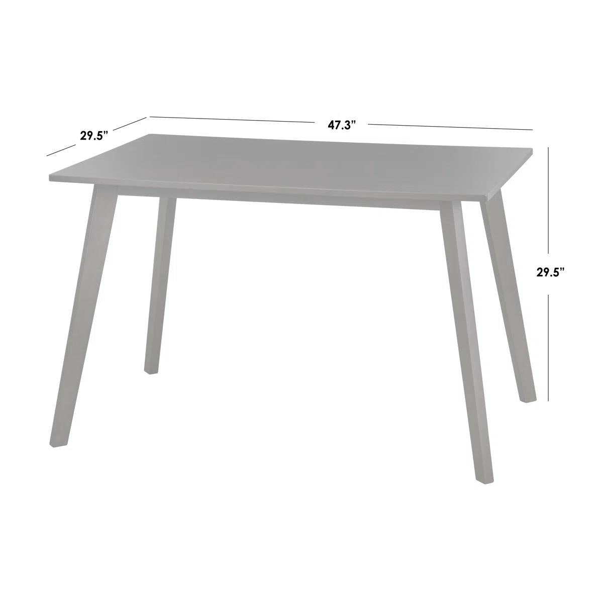 47 x 29-inch Mid-Century Modern Dining Table in Espresso Wood Finish-4