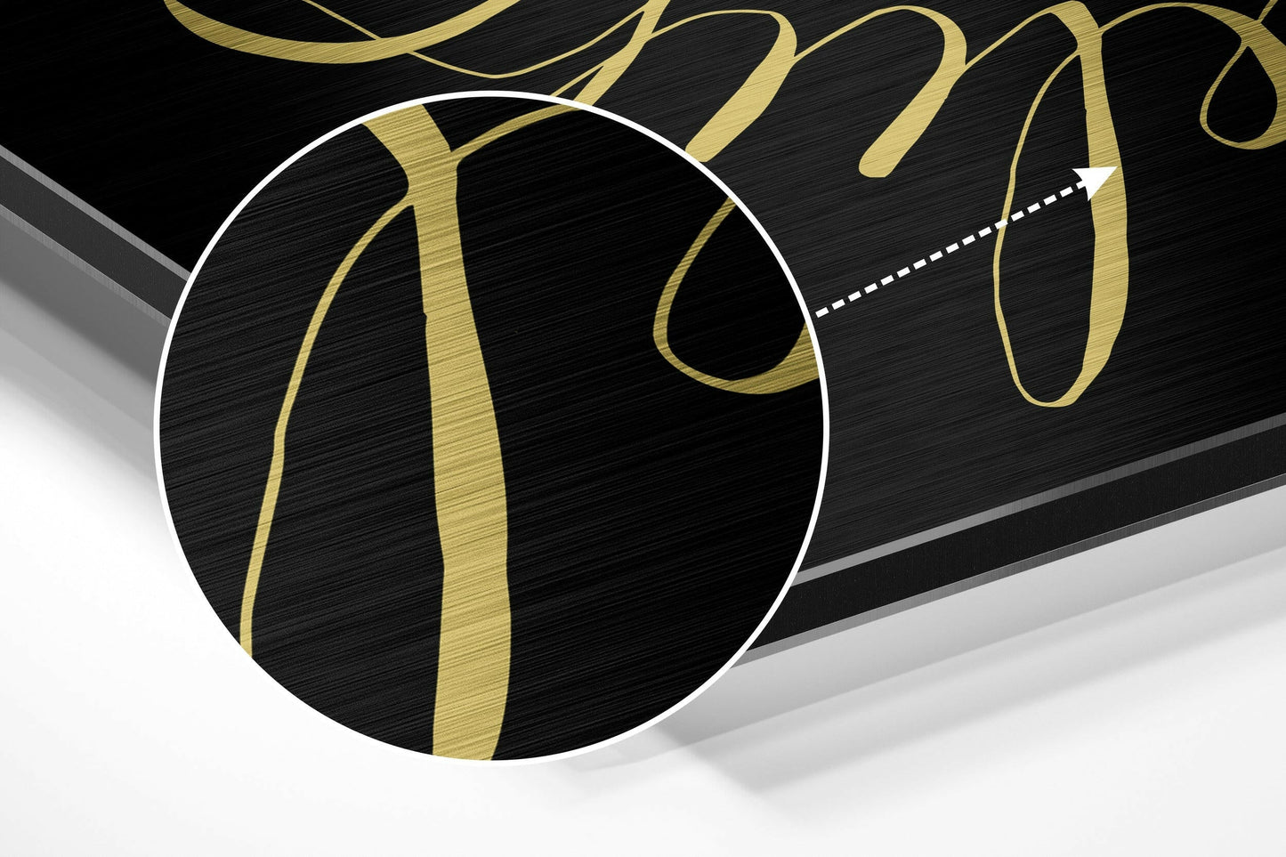 Believe in Impossible Brushed Aluminium Dibond Wall Art
