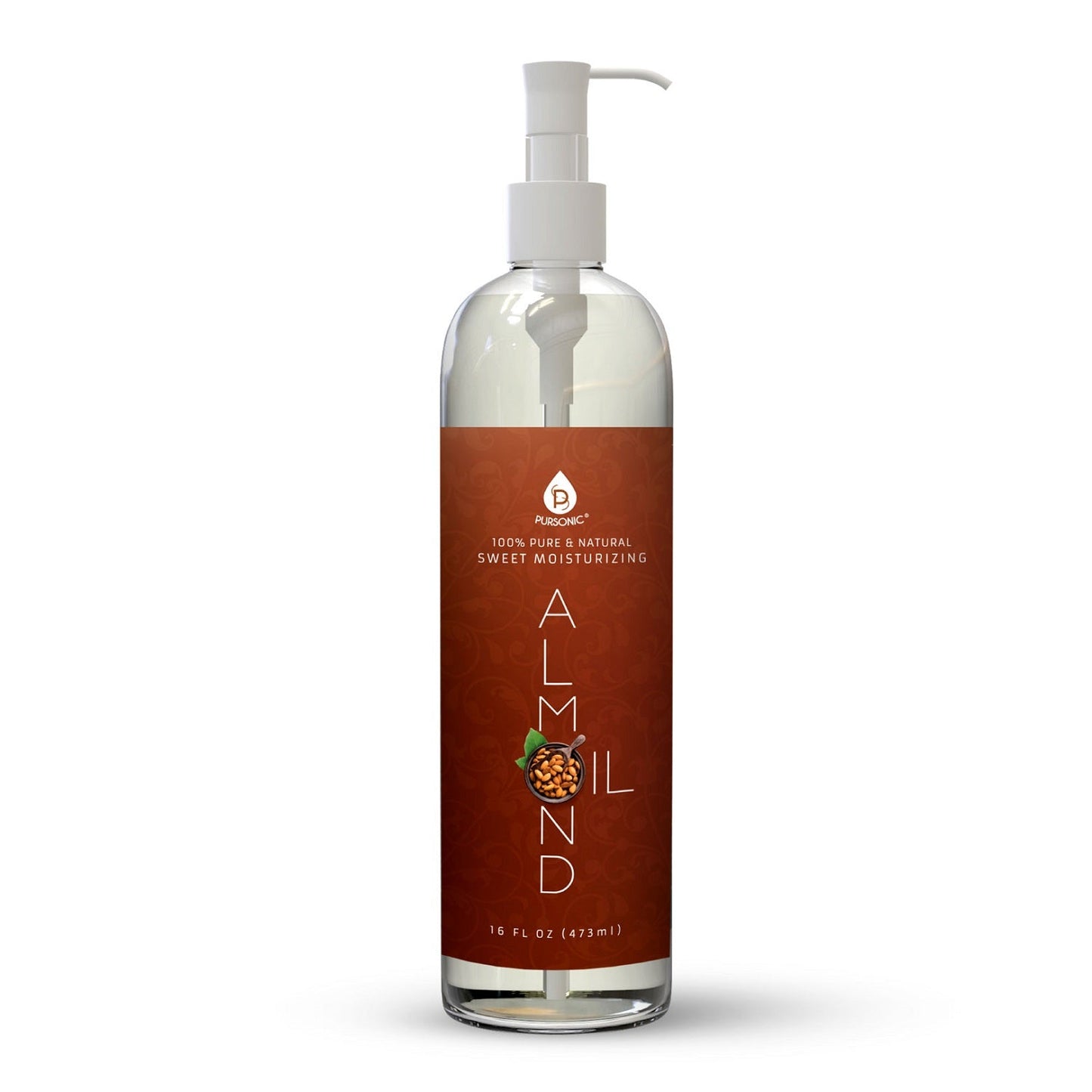 Pursonic Natural Beauty Trio: Fractionated Coconut, Sweet Almond & Castor Oil-4