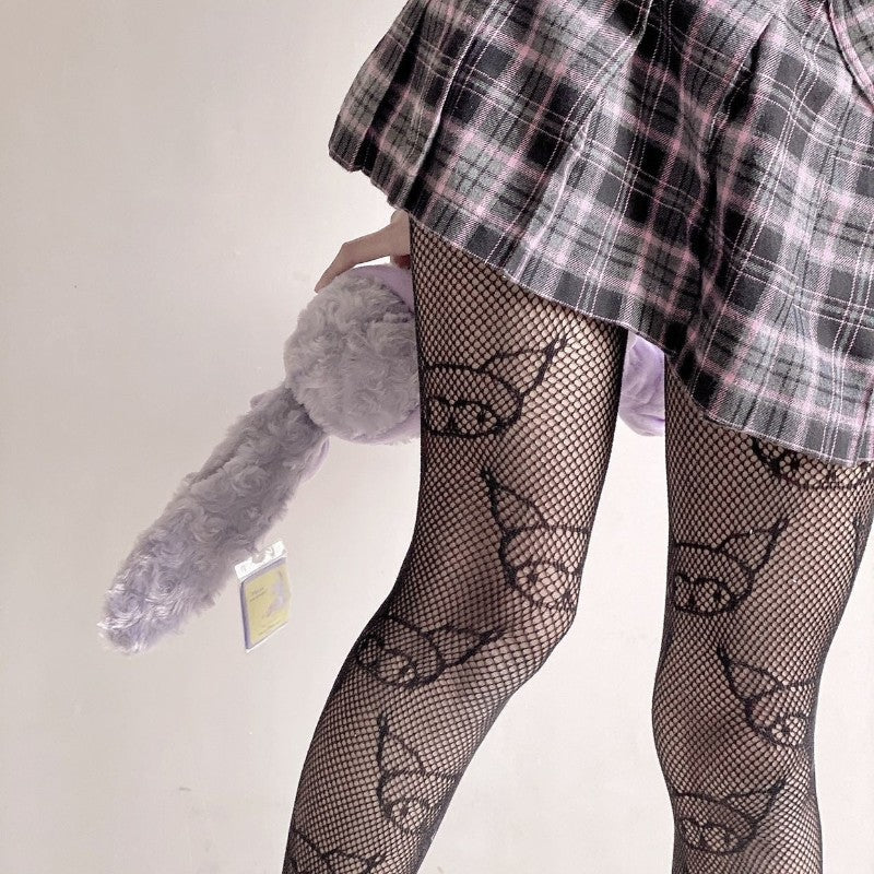 Hello Kitty Fishnet Socks Sexy Stockings Women's Thin Section Kulomi JK Hello Kitty Hello Kitty Socks Women