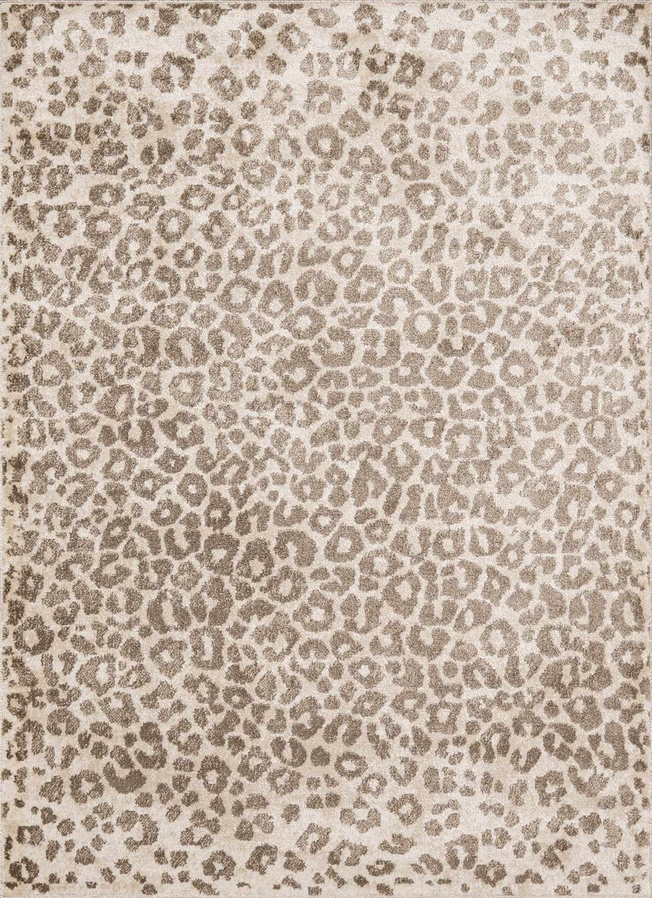 Sample Tan Bonhill Leopard Print Area Rug-0