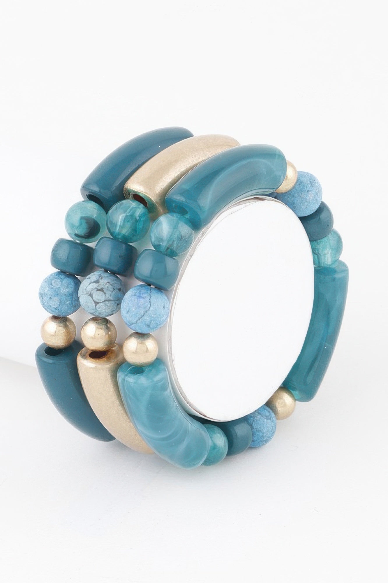 BROOKLYN Two-Toned Bead Bracelet - New Collection Los Angeles - BYMANYC ® New York-4