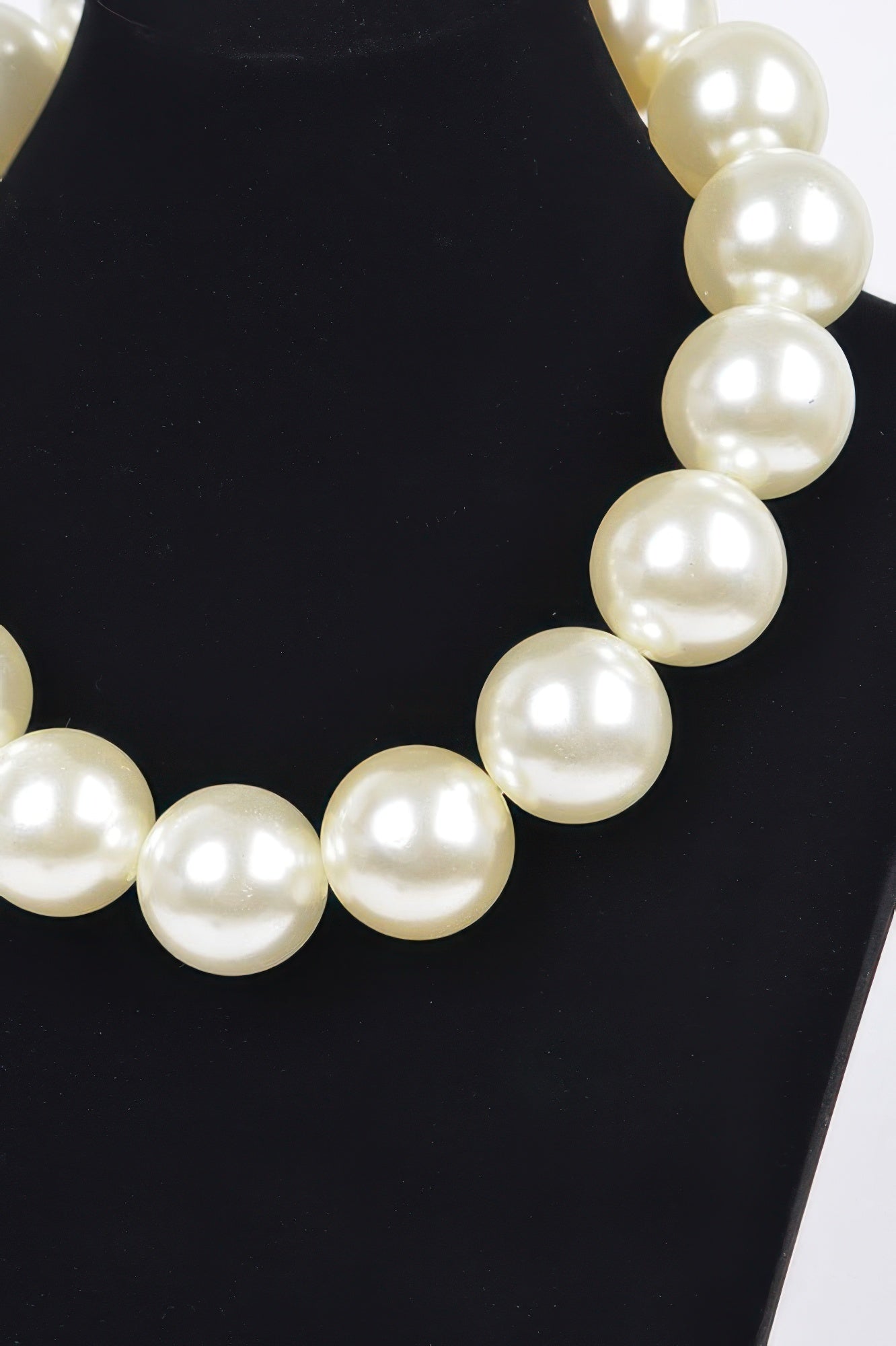 Big Round Pearl Necklace | Bold Statement BYMANYC ® New York-1