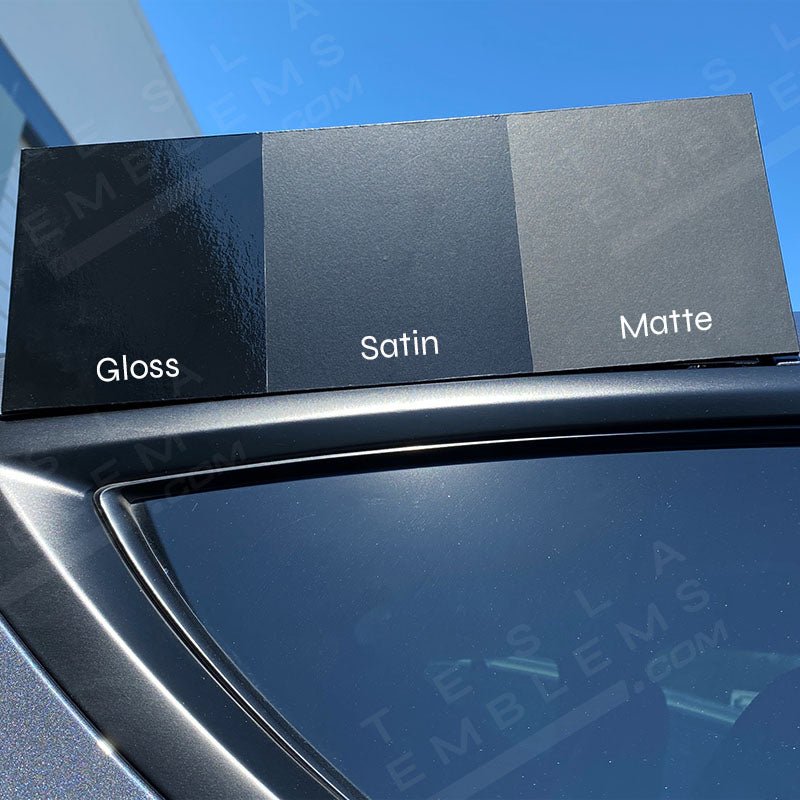3M Satin Black Tesla Door Handle Decals (4pcs)