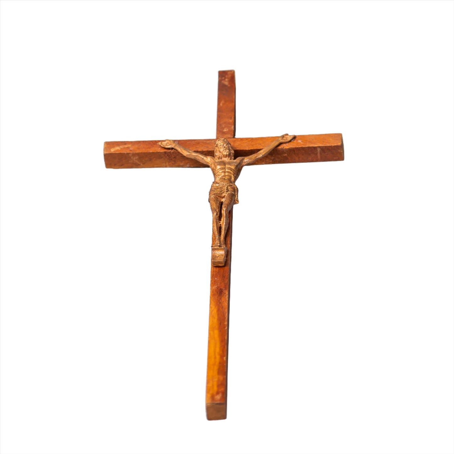 CRUZ DE MADERA CON CRISTO