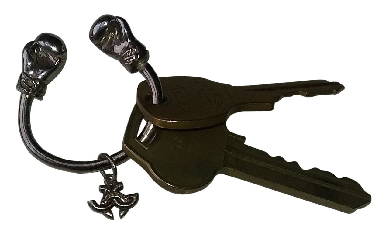 Boxing Glove Key Ring. 18K Gold. Fight for good, health, life & love.-9