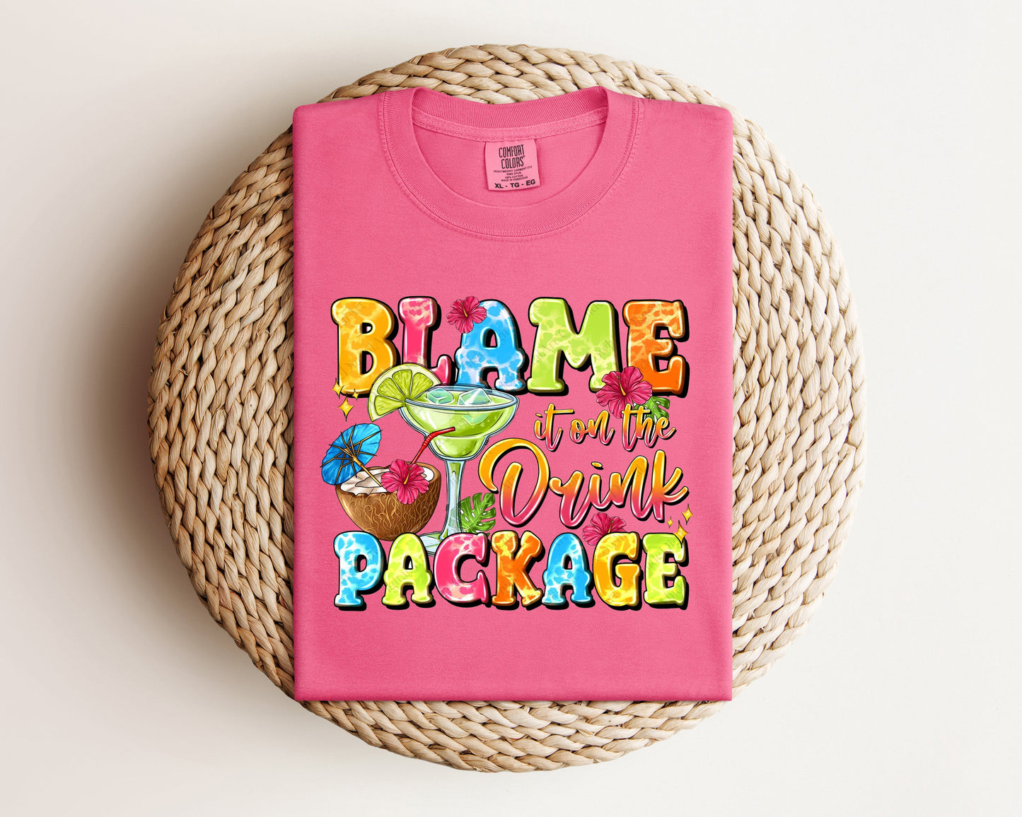 Blame It on the Drink Package Graphic Tee