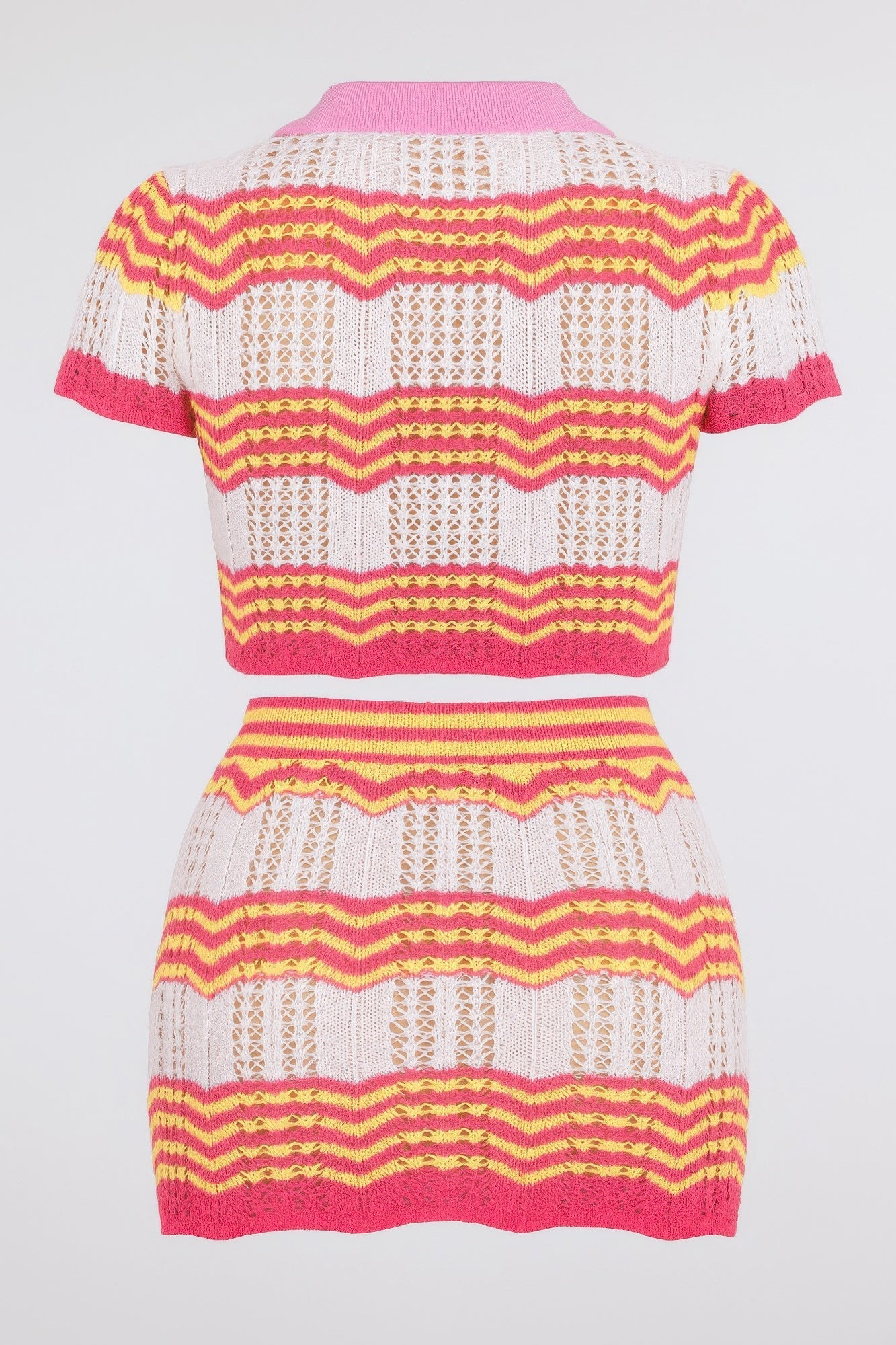 Zig Zag Crochet Two Piece Set