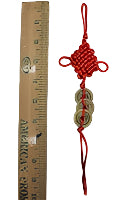 Mystic Knot w/ 3 coins 10" Model CD0045 (Bronze)