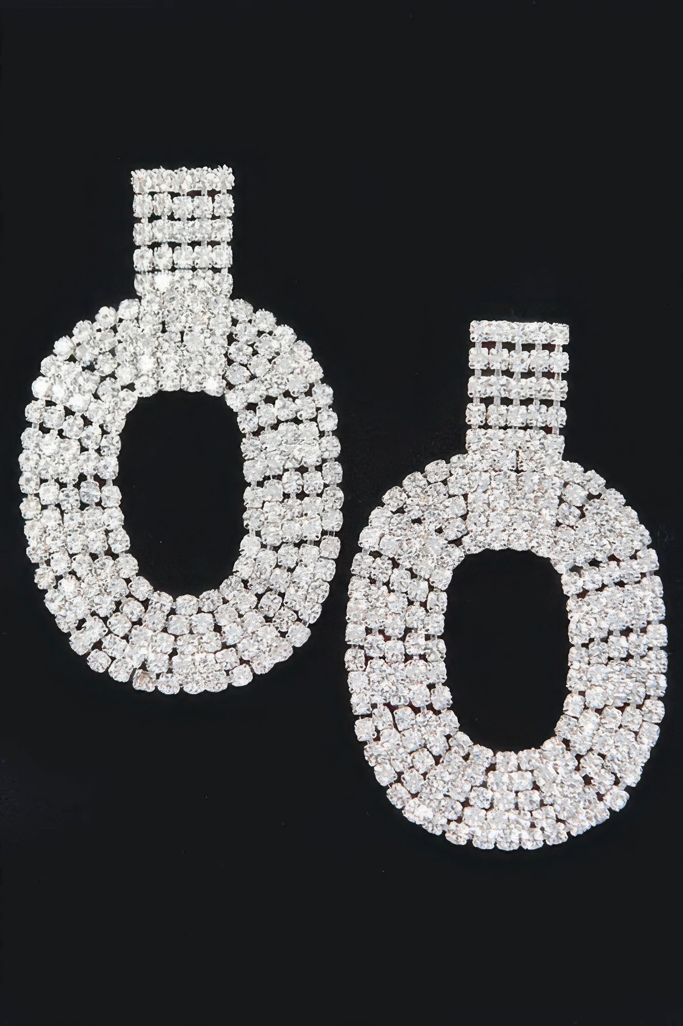 CHELSEA Elegant Rhinestone Drop Earrings: NYFW BYMANYC ® New York-2