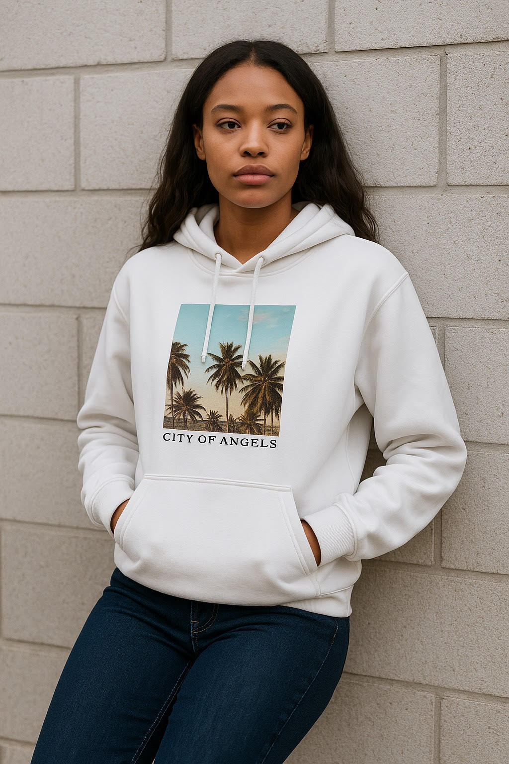 California Palm Trees Hoodie, Unisex Sweatshirt, Coastal Style Apparel, Summer Vibes Gift, Vacation Wardrobe Essential