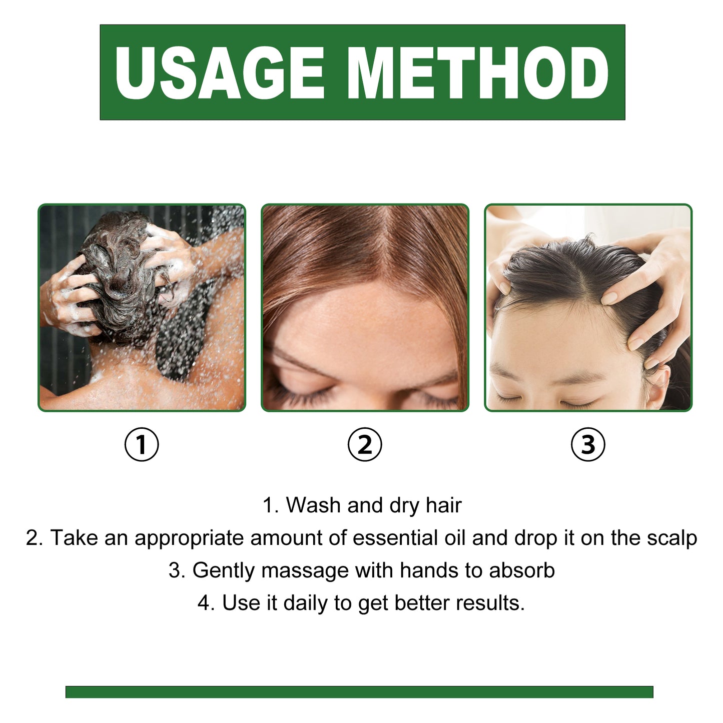 Rosemary Hair Care Essential Oil Repair Split End Dry Hair, Nourish And Smooth Hair Care Oil