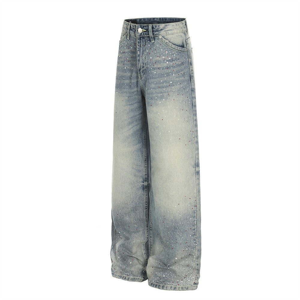 Mantianxing ground white washed denim jeans