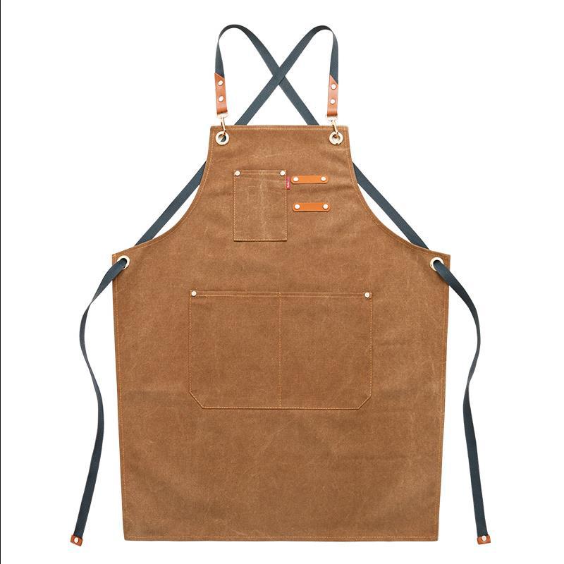 Cowboy Thick Canvas Apron Work Clothes Printing
