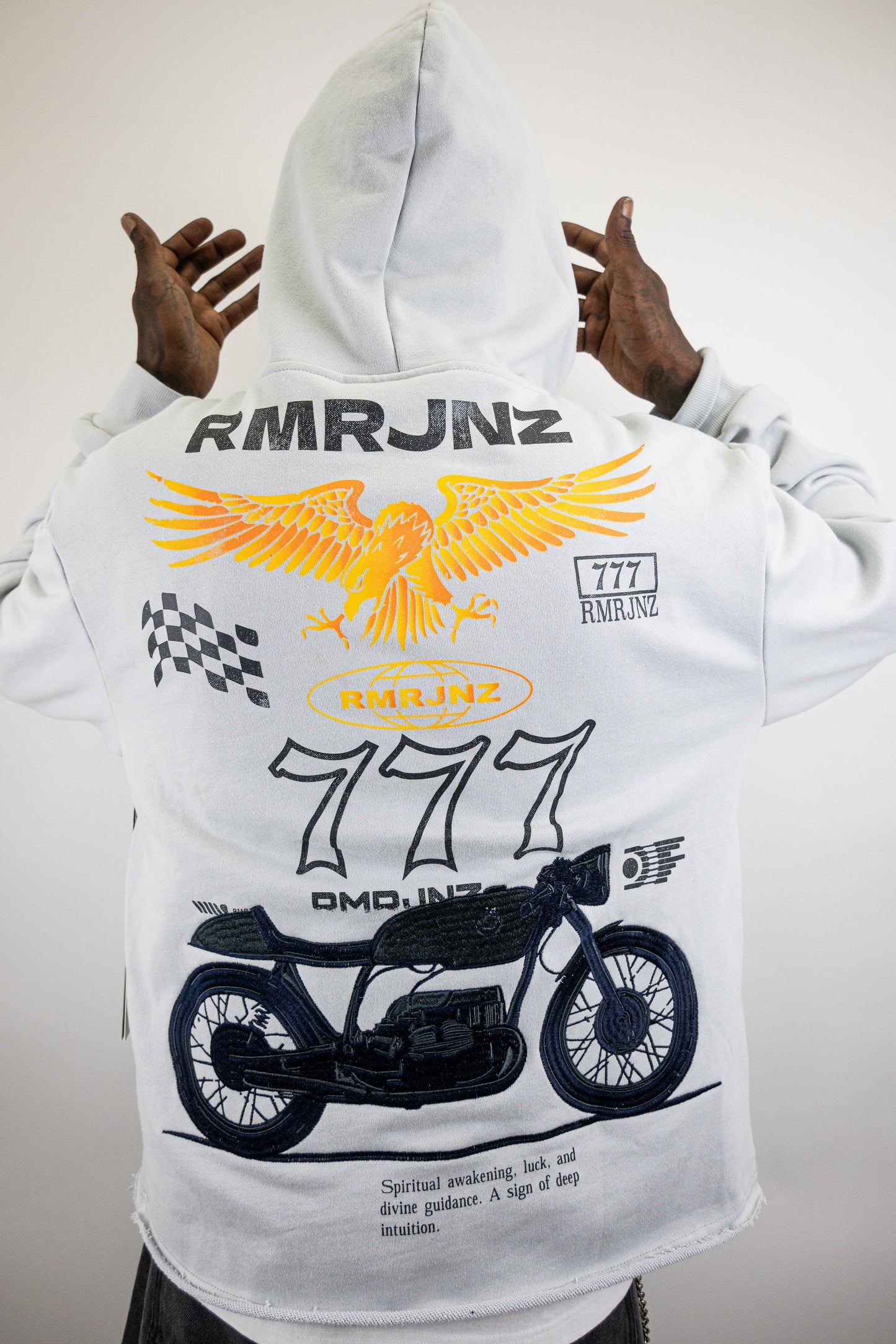 RM1181C Moto Cropped Hoodie