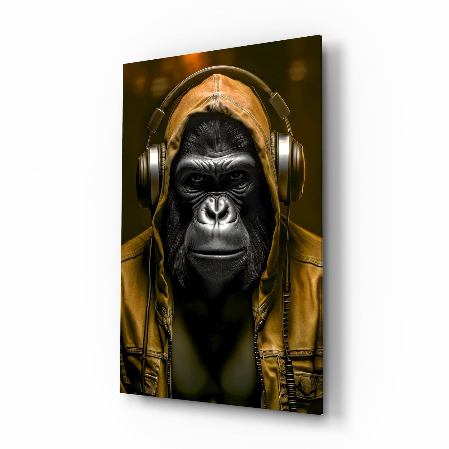 Rebellios Ape Glass Wall Art || Designer Collection