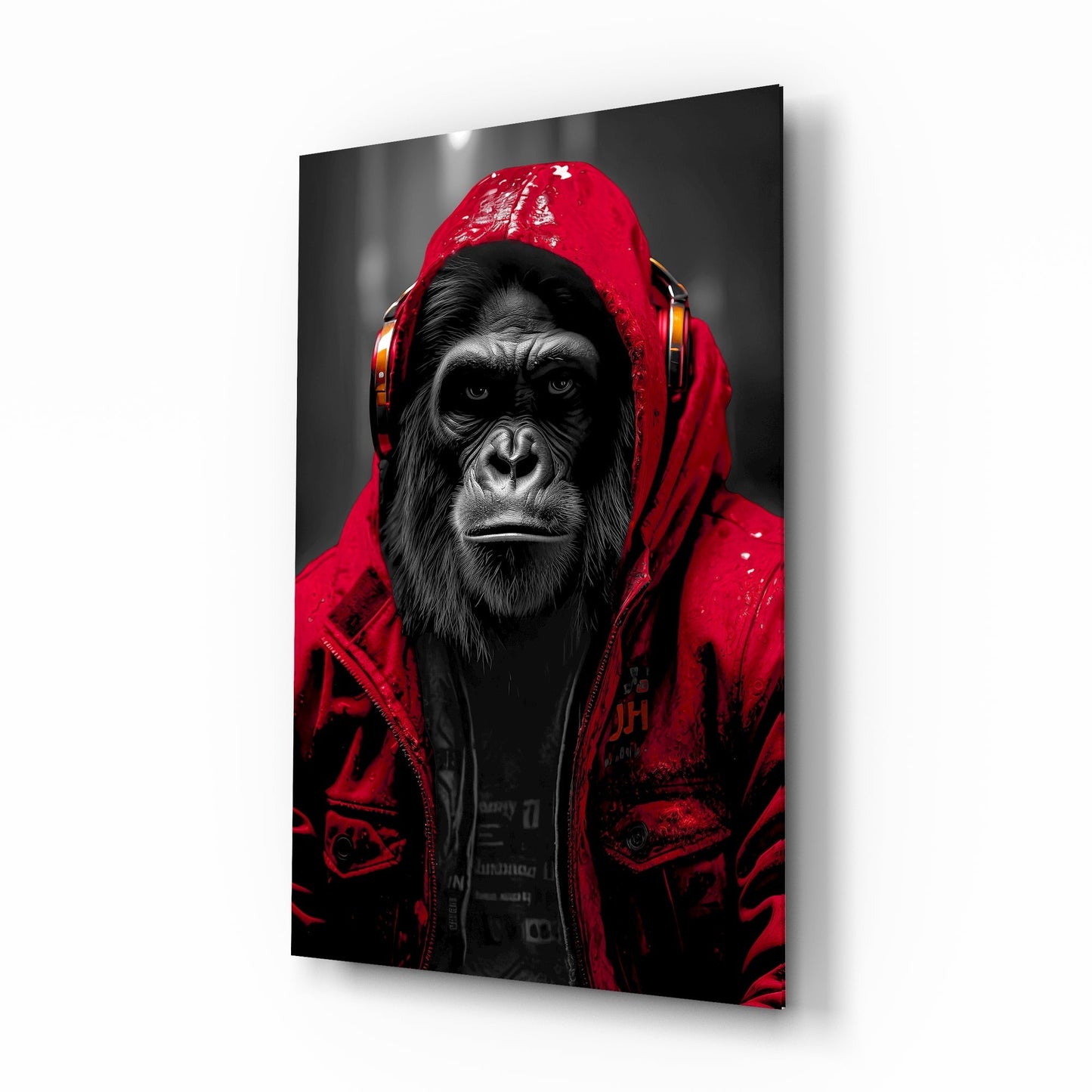 Rebellios Ape Glass Wall Art || Designer Collection