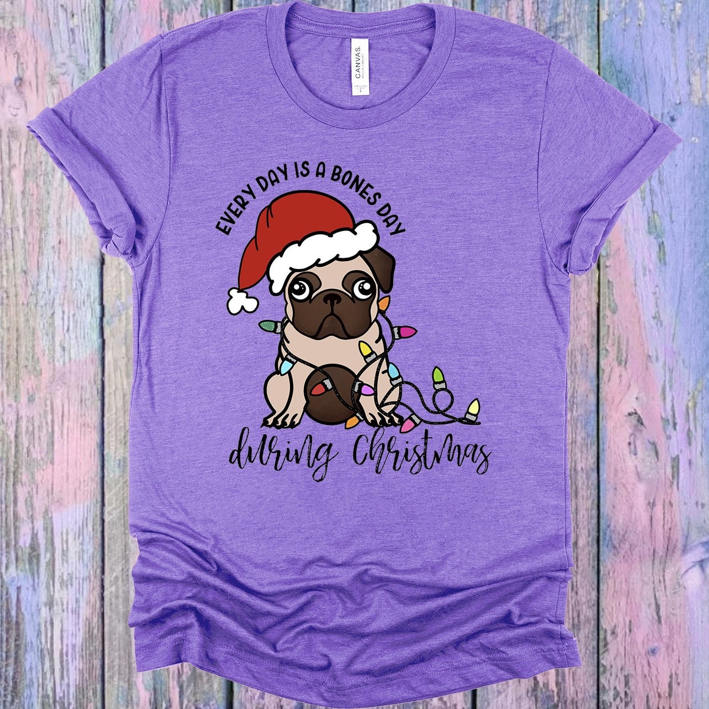 Every Day is a Bones Day During Christmas Graphic Tee